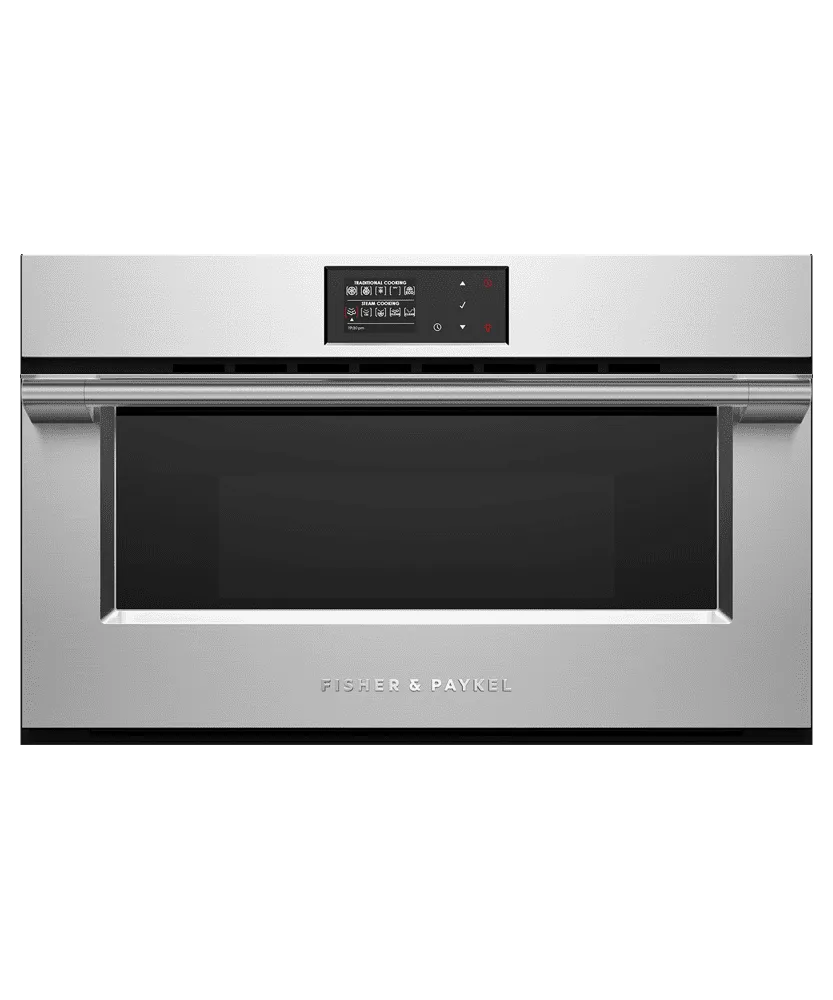 Fisher & Paykel OS30NPX1 Combination Steam Oven, 30" Single Wall Ovens single oven with self-cleaning feature