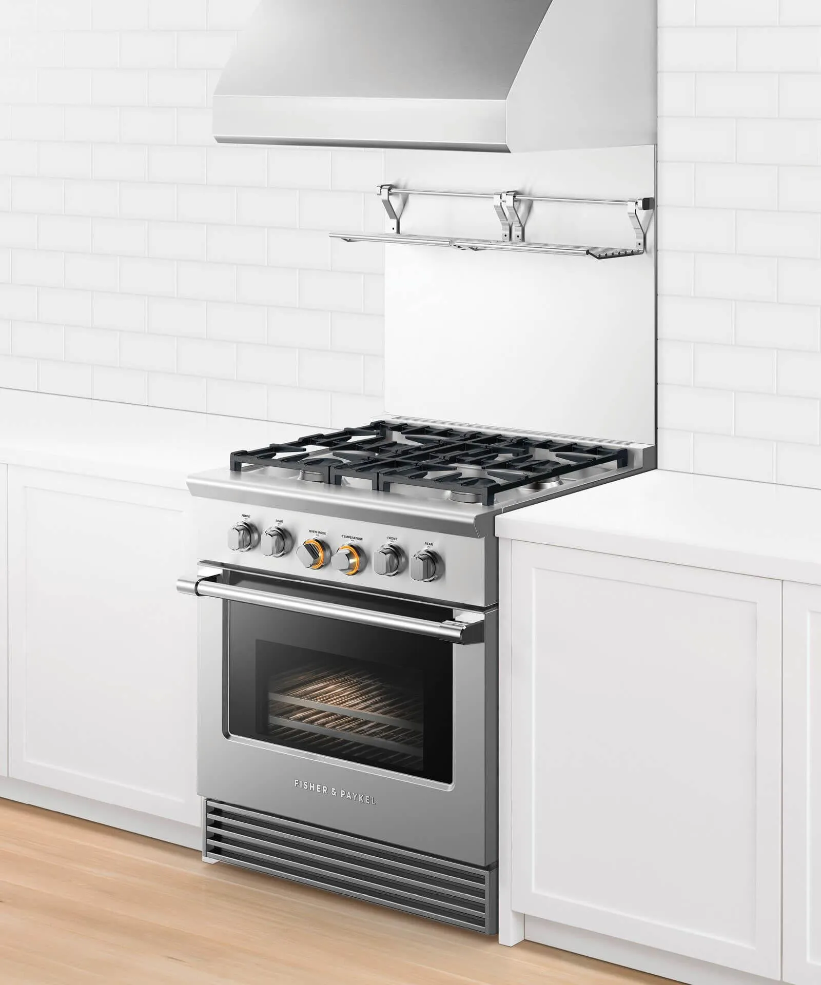 Fisher & Paykel RDV2304NN Dual Fuel Range, 30", 4 Burners