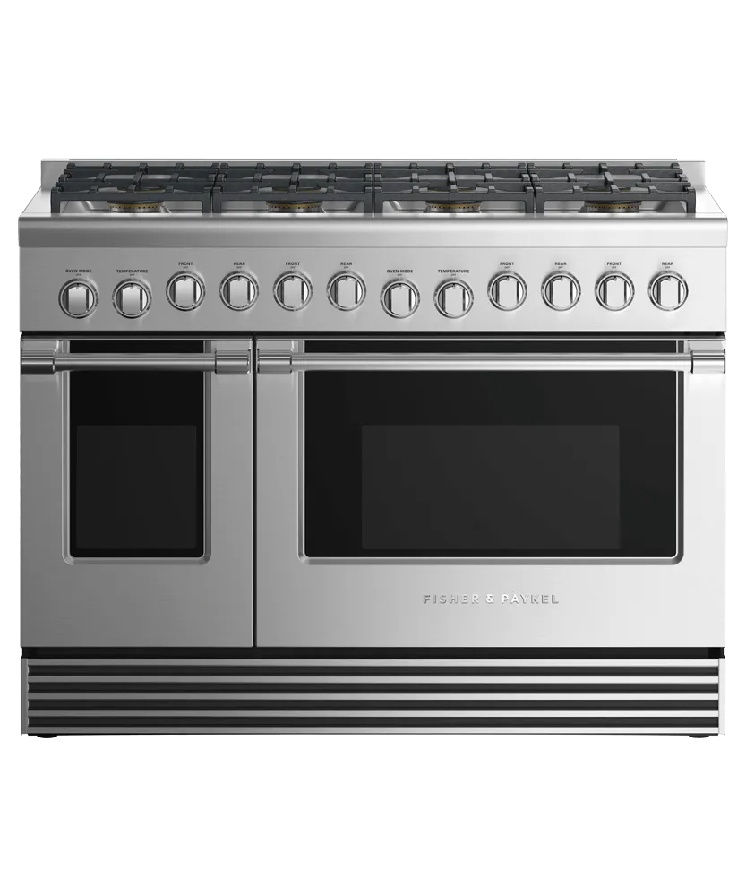 Fisher & Paykel RDV2488NN Dual Fuel Range, 48", 8 Burners Professional Ranges 6 burner professional gas range