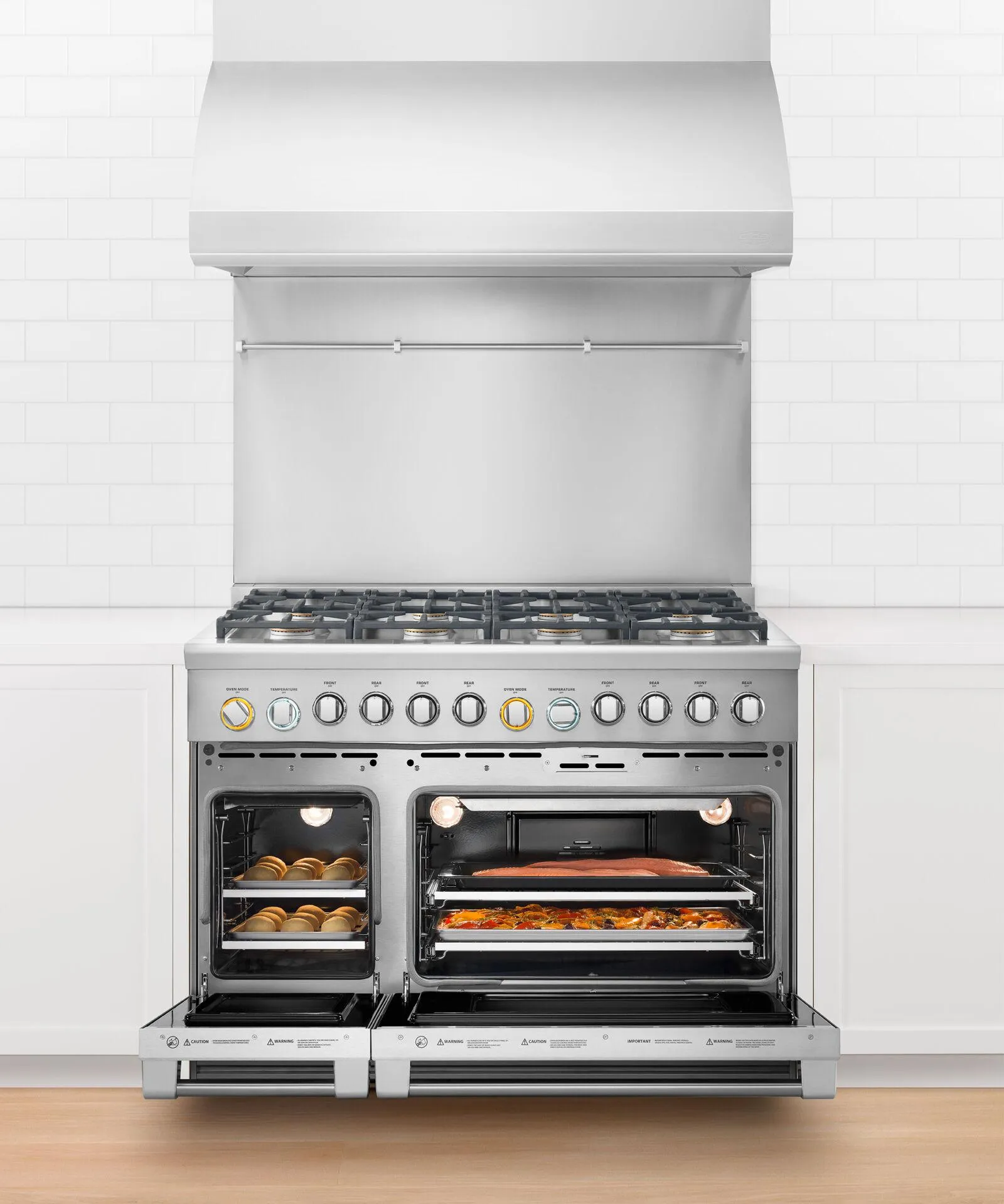 Fisher & Paykel RDV2488NN Dual Fuel Range, 48", 8 Burners