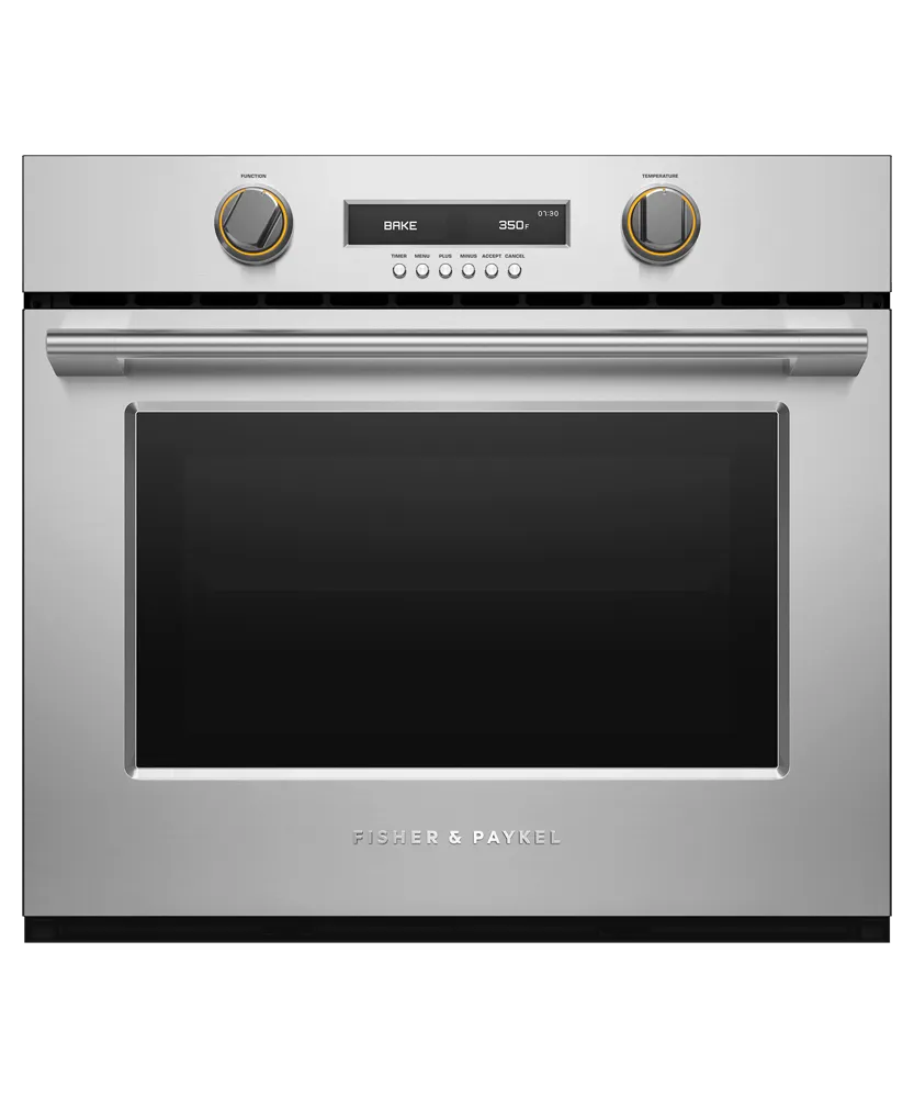 Fisher & Paykel WOSV330 Oven, 30", 10 Function, Self-Cleaning Single Wall Ovens single oven with self-cleaning feature