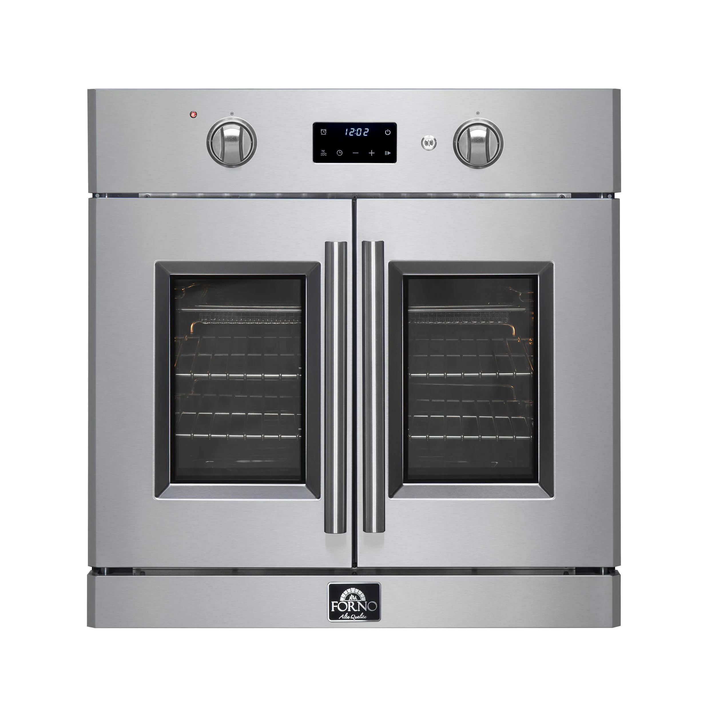 Forno FBOEL133330 Asti 30-Inch Electric French Door Wall Oven Wall Ovens convection wall oven with steam assist