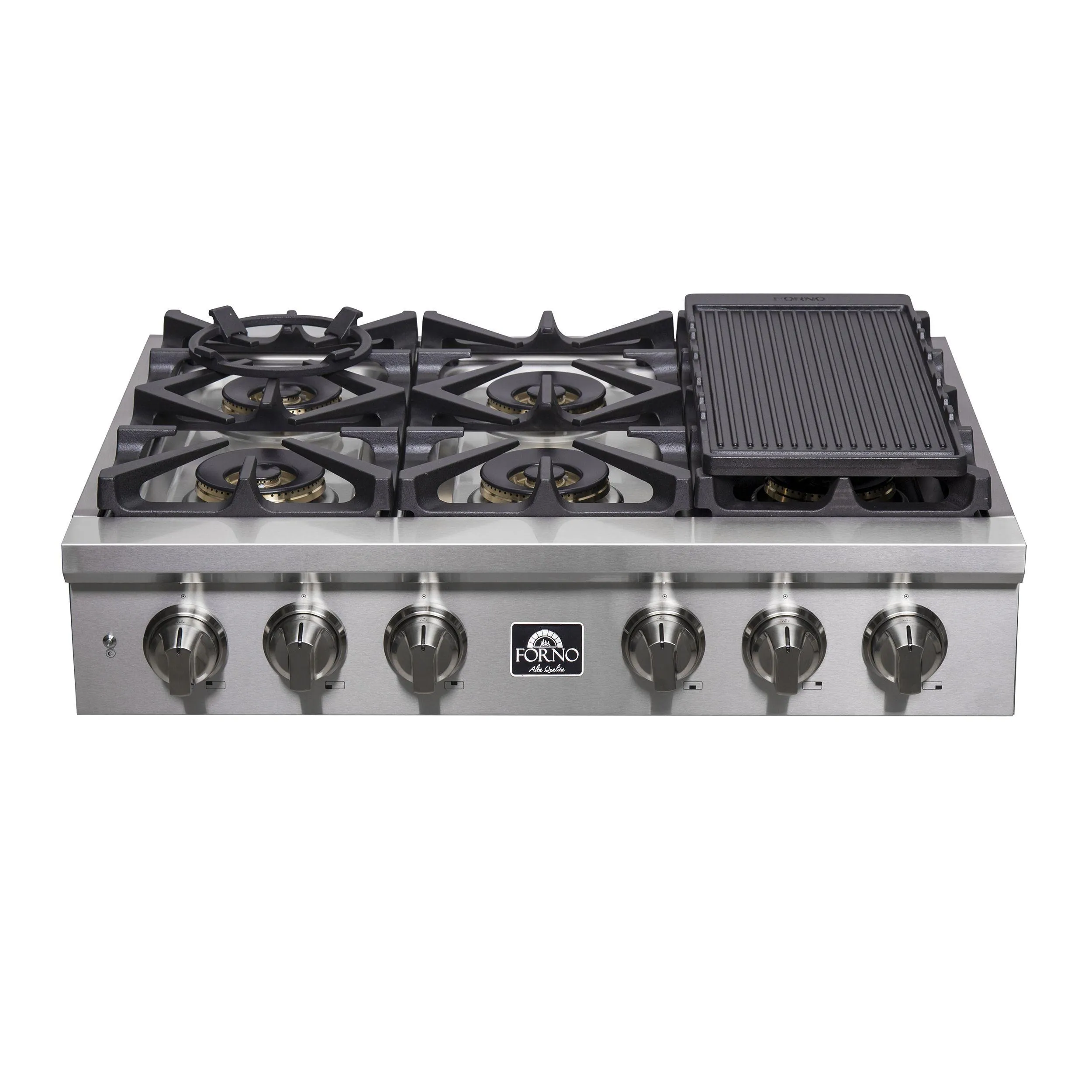 Forno FCTGS575136 Forno Spezia Alta Qualita 36" Pro-Style Gas Rangetop Gas 4 burner gas range for kitchen
