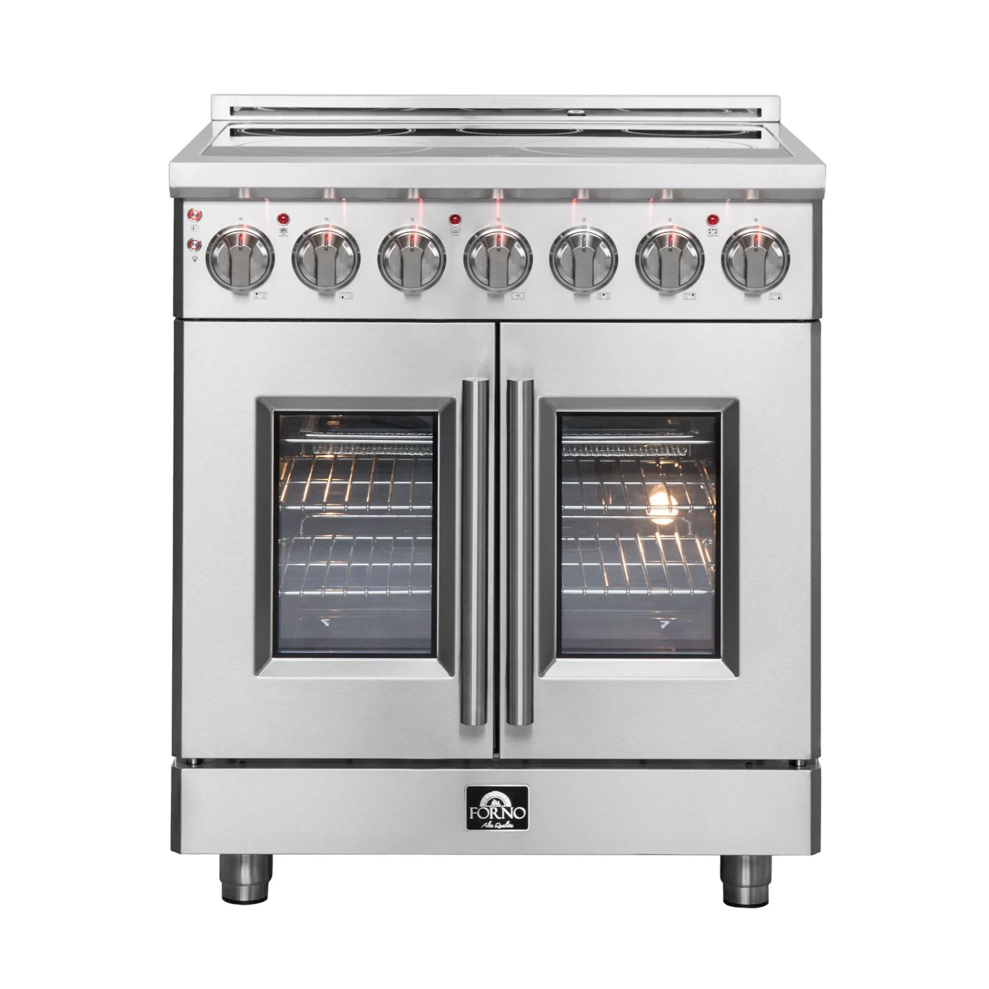 Forno FFSEL695530 Forno Massimo 30" Freestanding French Door Electric Range Freestanding Ranges freestanding dual fuel range 30 inch