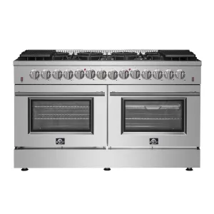 Forno FFSGS615660 Forno Galiano 60" Freestanding Dual Fuel Range Professional Ranges 6 burner professional gas range