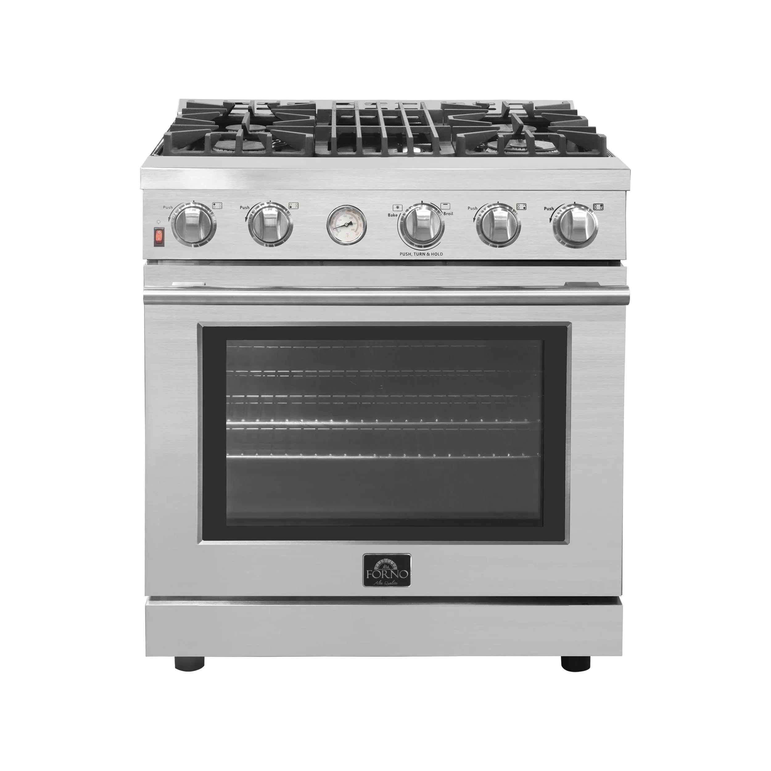 Forno FFSGS622830S Livorno 30" Freestanding Gas Range Professional Ranges 6 burner professional gas range