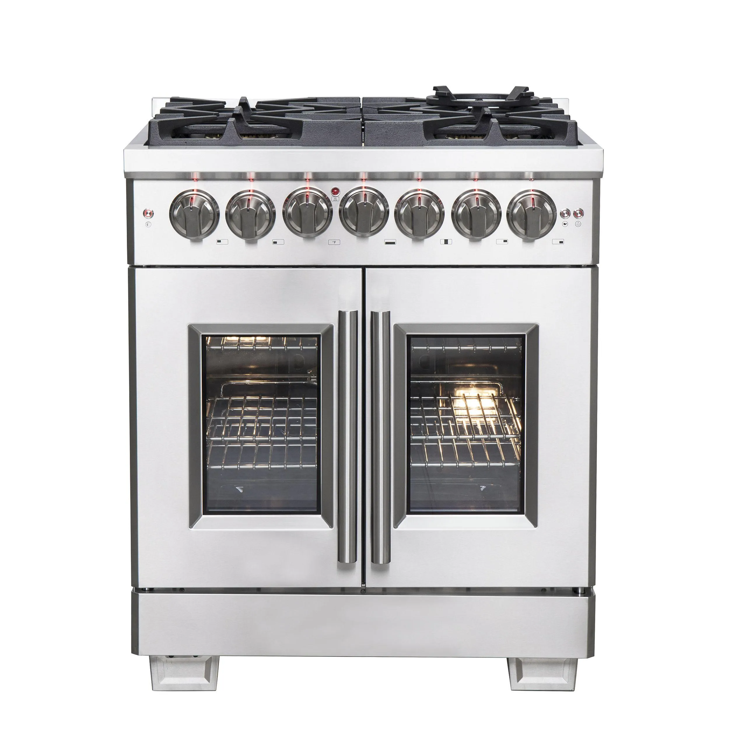 Forno FFSGS638730 Forno Capriasca 30" Freestanding French Door Dual Fuel Range Freestanding Ranges freestanding dual fuel range 30 inch