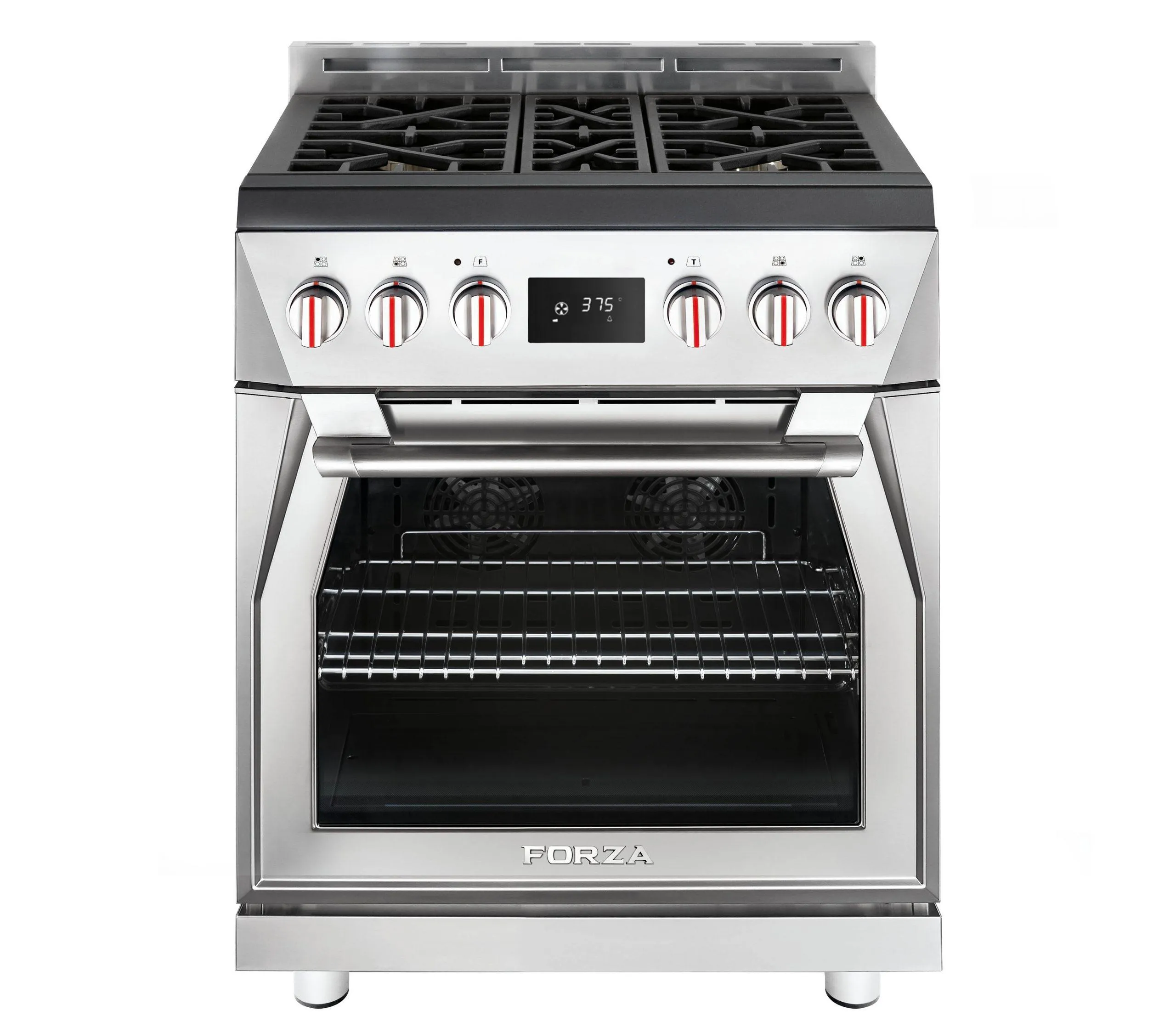 Forzacucina FR304DF 30 Professional Dual Fuel Range Professional Ranges 6 burner professional gas range