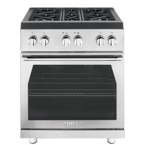 Forzacucina FR304SE 30 Professional Gas Range Se Freestanding Ranges freestanding dual fuel range 30 inch