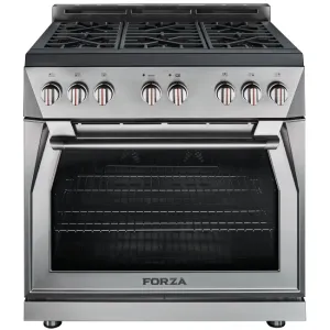 Forzacucina FR366GN 36" Professional Gas Range Professional Ranges 6 burner professional gas range