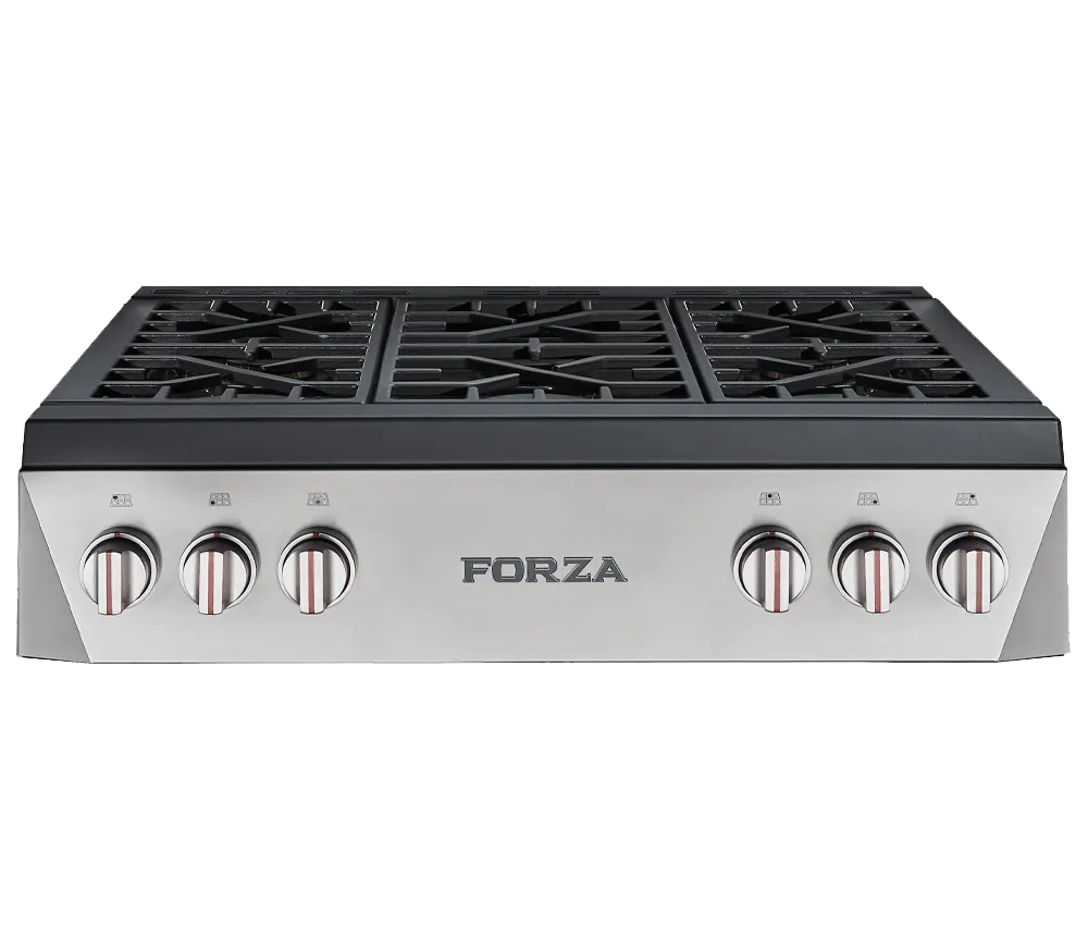 Forzacucina FRT366GN 36 Inch Professional Range Top Cooktops 30 inch cooktop online