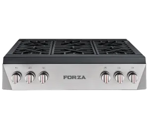 Forzacucina FRT366GN 36 Inch Professional Range Top Cooktops 30 inch cooktop online