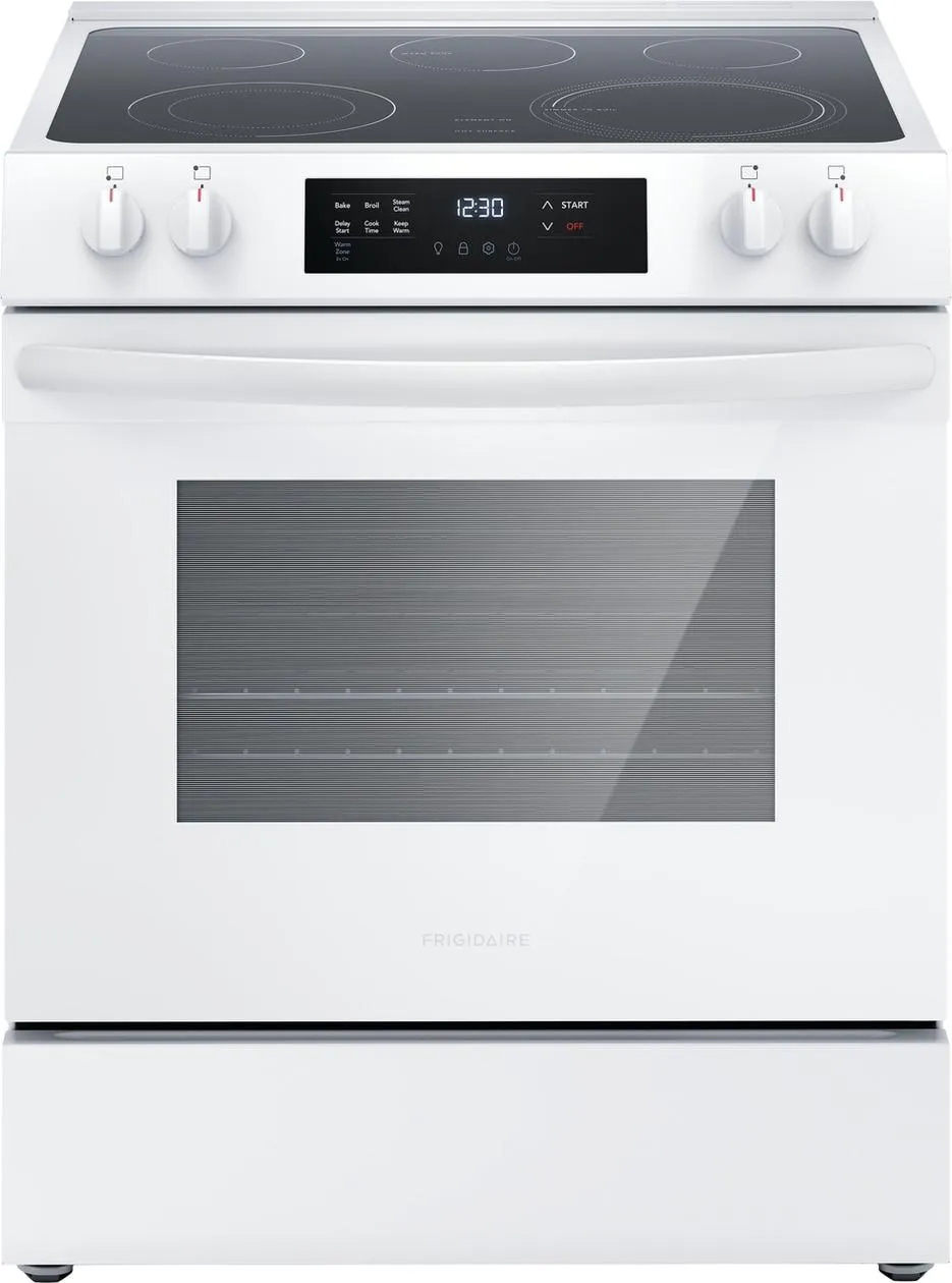 Frigidaire FCFE3062AW Frigidaire 30" Front Control Electric Range Freestanding Ranges freestanding dual fuel range 30 inch