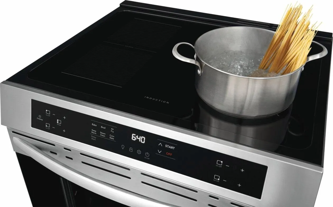 Frigidaire FCFI3082BS 30" Front Control Induction Range With Air Fry