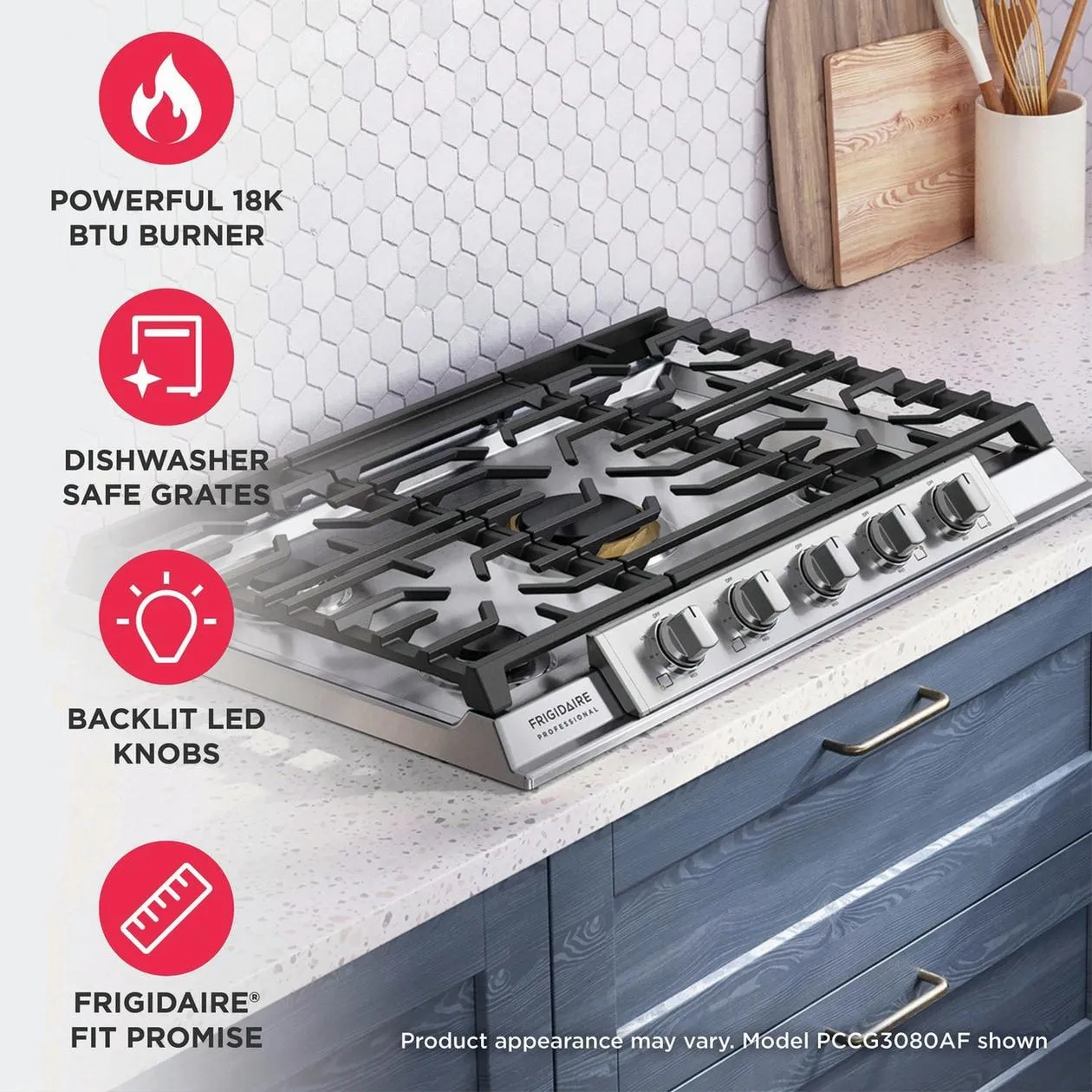 Frigidaire PCCG3080AS Frigidaire Professional 30" Gas Cooktop