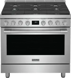 Frigidaire PCFD3668AF Frigidaire Professional 36'' Dual-Fuel Freestanding Range Professional Ranges 6 burner professional gas range
