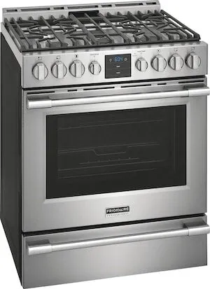 Frigidaire PCFG3078AF Frigidaire Professional 30'' Front Control Gas Range With Air Fry Slide In Ranges front control slide-in stove