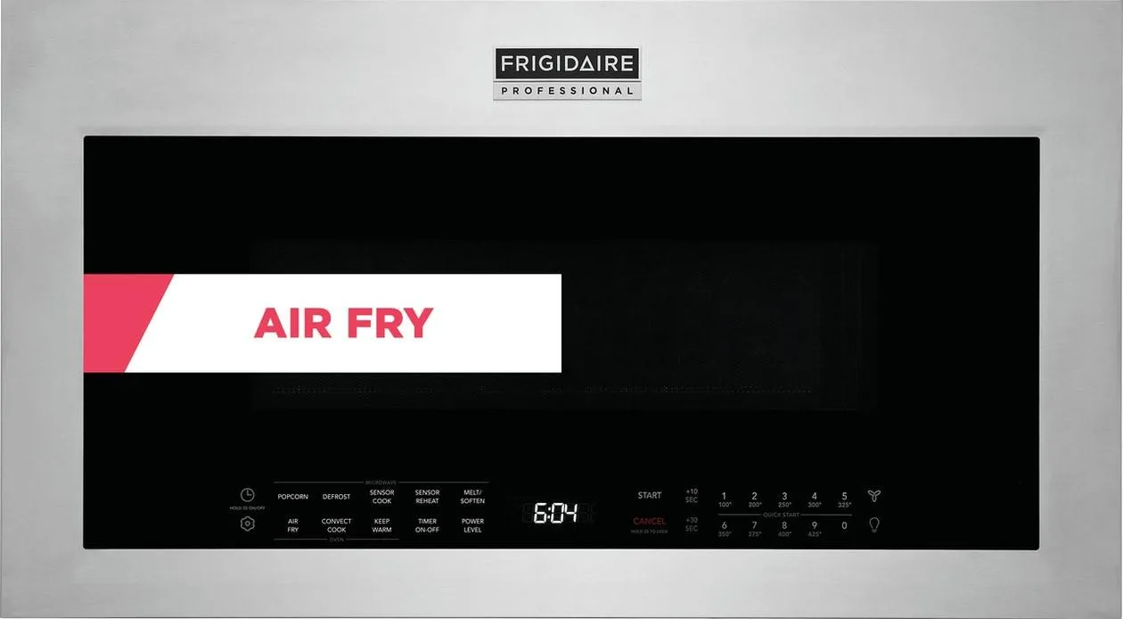 Frigidaire PMOS1980AF Frigidaire Professional 1.9 Cu. Ft. Over-The Range Microwave With Air Fry Microwave Ovens smart sensor microwave oven