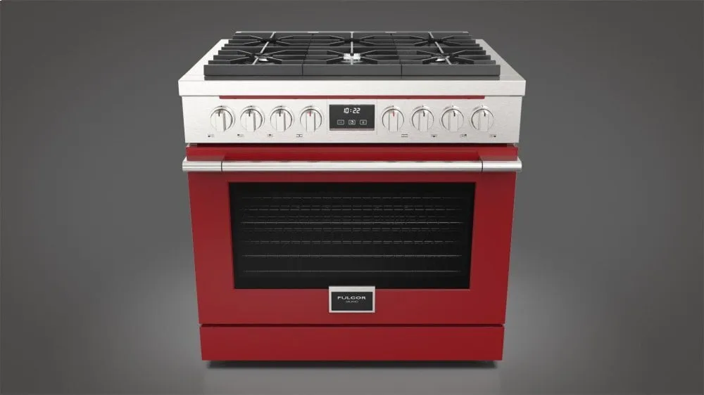 Fulgor Milano ACDKIT36RD 36" Venetian Red Color Kit Range Accessories drip pans for electric ranges