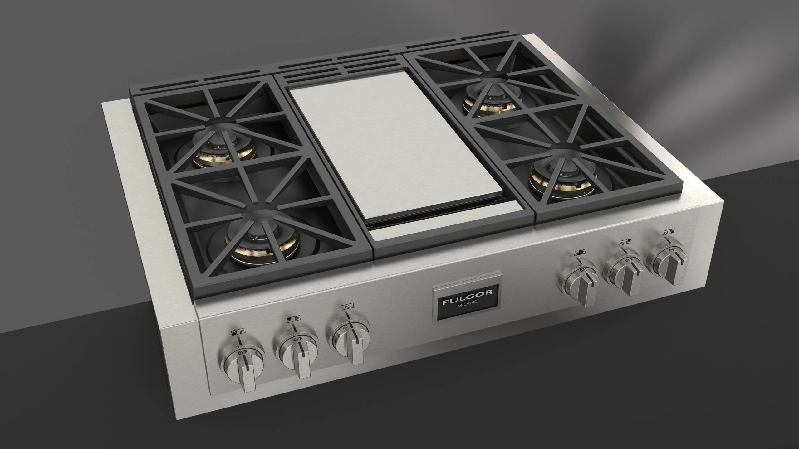 Fulgor Milano F6GRT364GS1 Sofia 36" Pro Gas Rangetop With Griddle