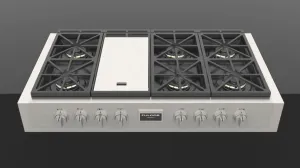 Fulgor Milano F6GRT486GS1 48" Pro Gas Range Top Gas natural gas range with griddle