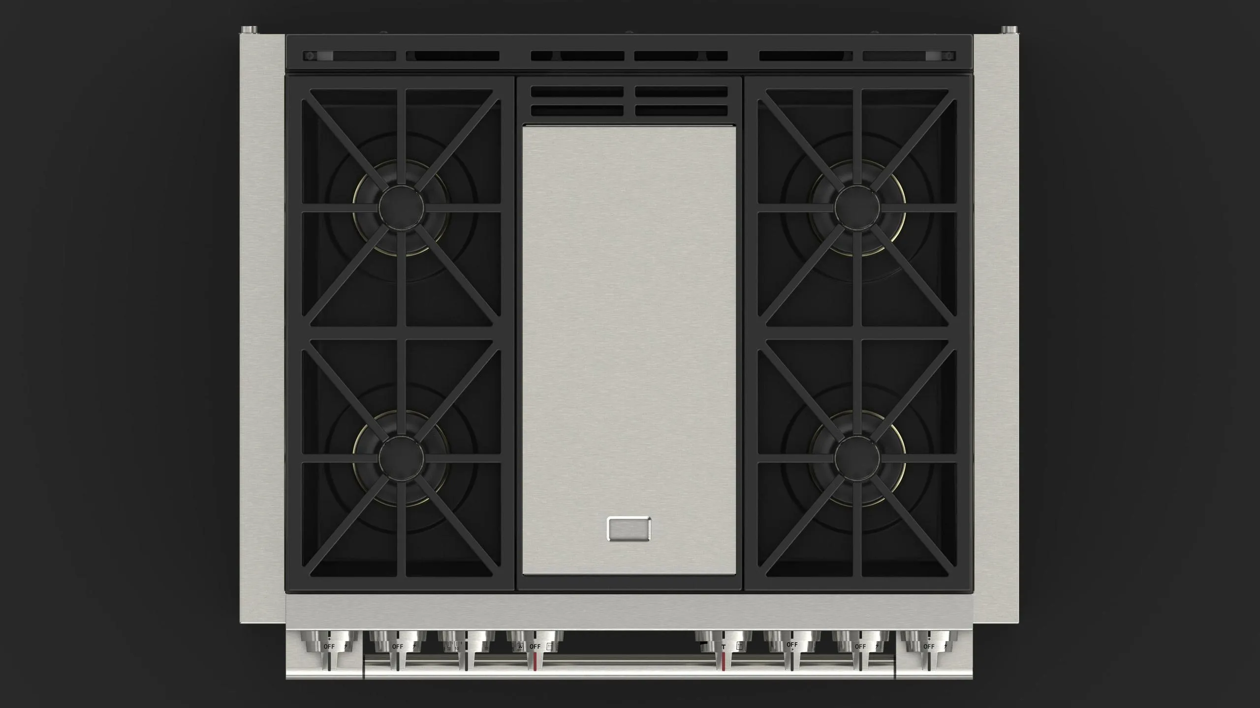 Fulgor Milano F6PDF364GS1 36 Dual Fuel Pro Range With Griddle