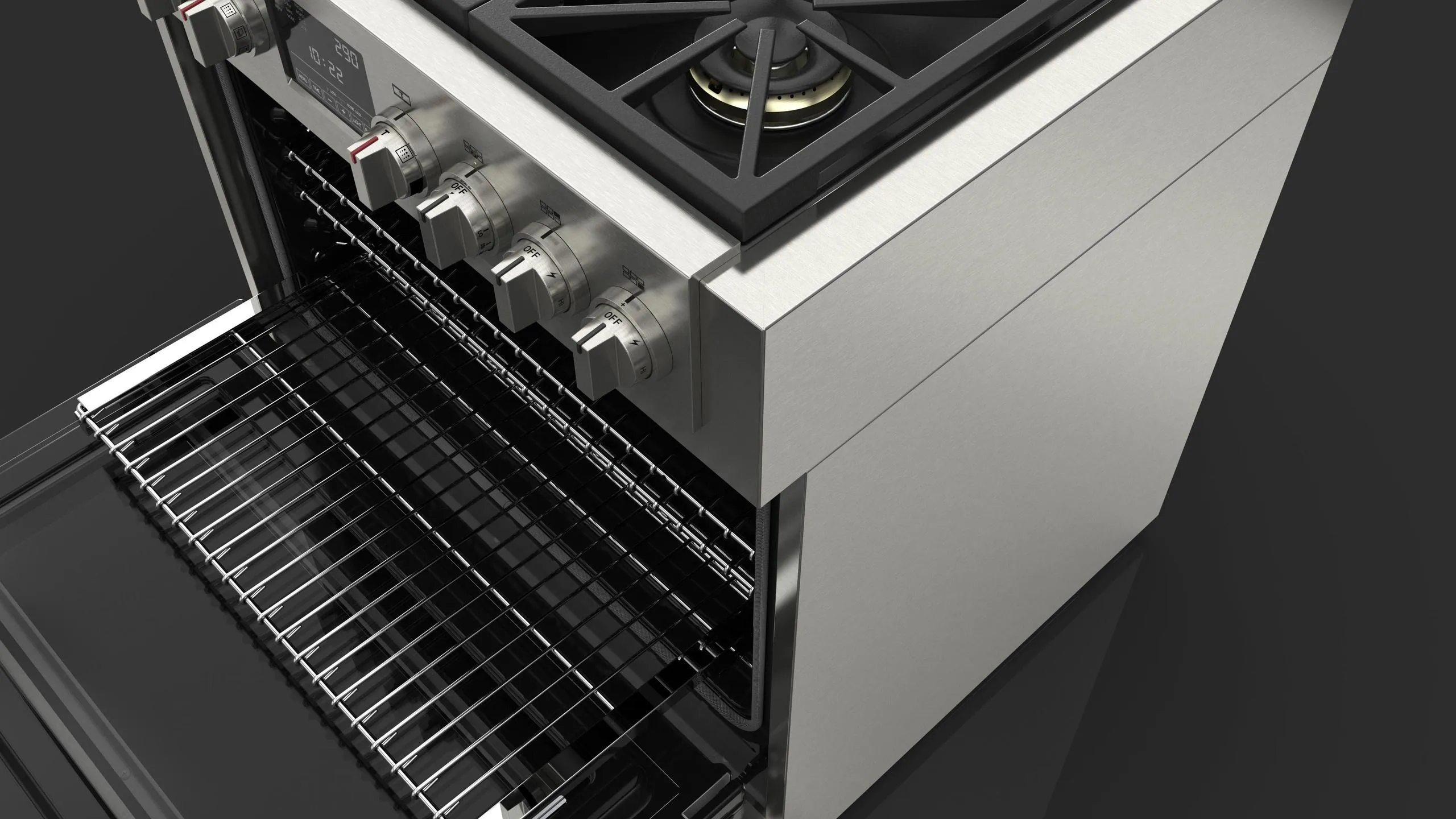 Fulgor Milano F6PDF364GS1 36 Dual Fuel Pro Range With Griddle