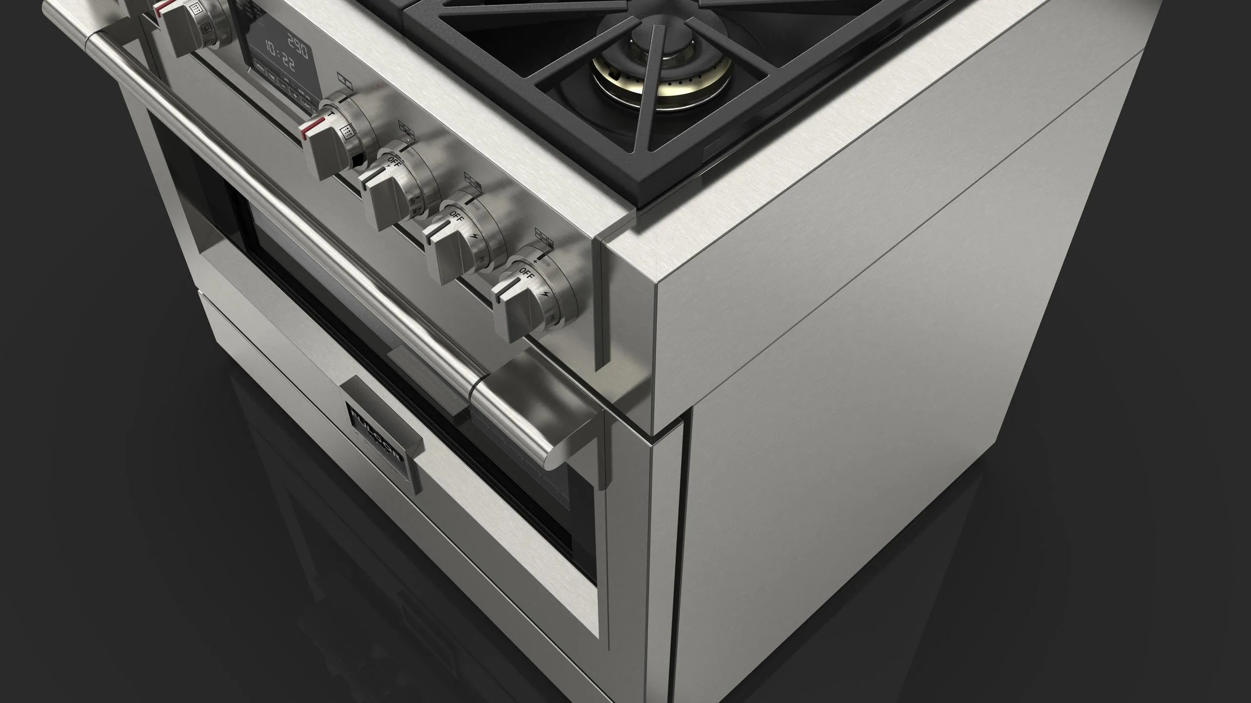 Fulgor Milano F6PDF364GS1 36 Dual Fuel Pro Range With Griddle