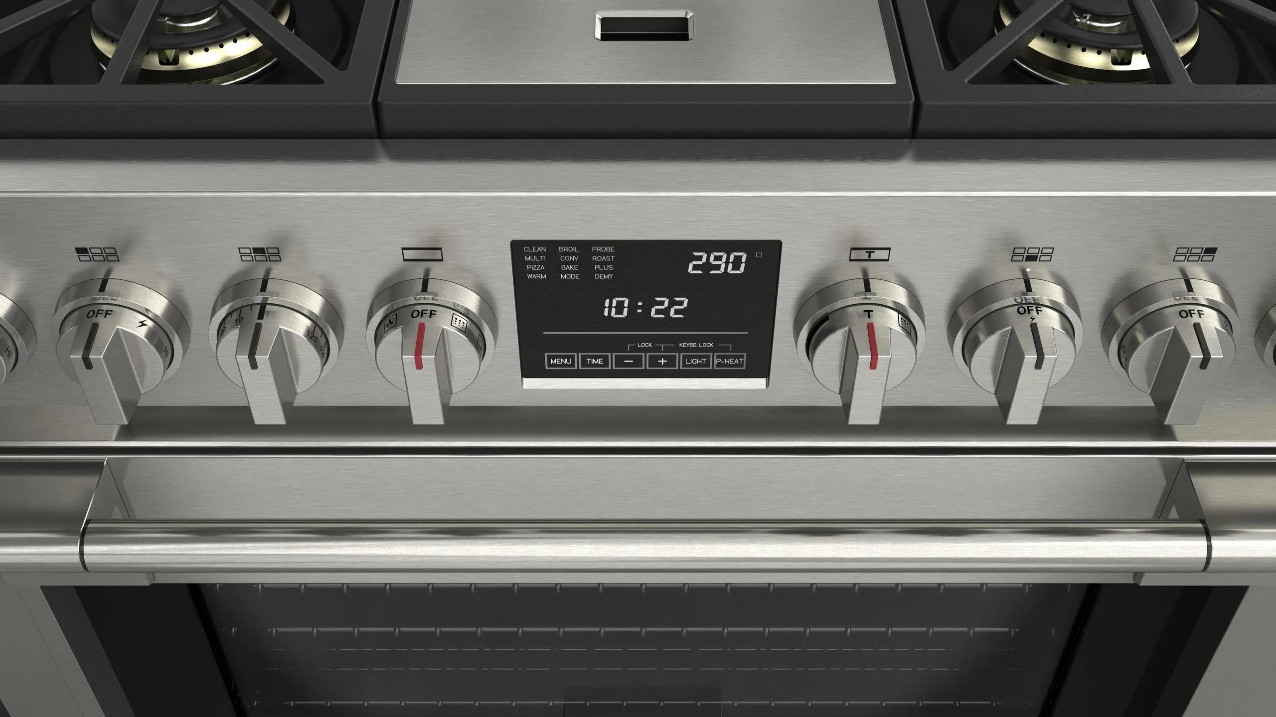 Fulgor Milano F6PDF364GS1 36 Dual Fuel Pro Range With Griddle