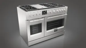 Fulgor Milano F6PDF486GS1 48" Dual Fuel Pro Range Professional Ranges commercial oven for home kitchen