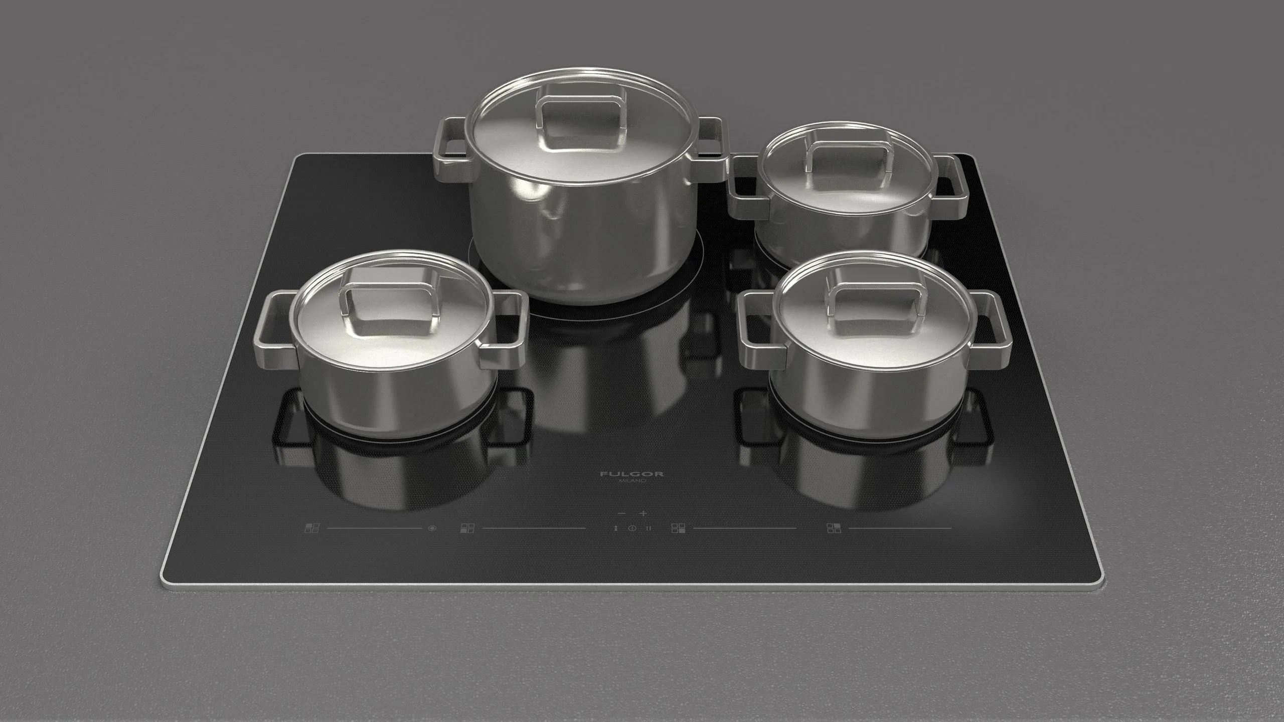 Fulgor Milano F7RT24S1 24" Vetroceramic Cooktop Cooktops ceramic electric cooktops