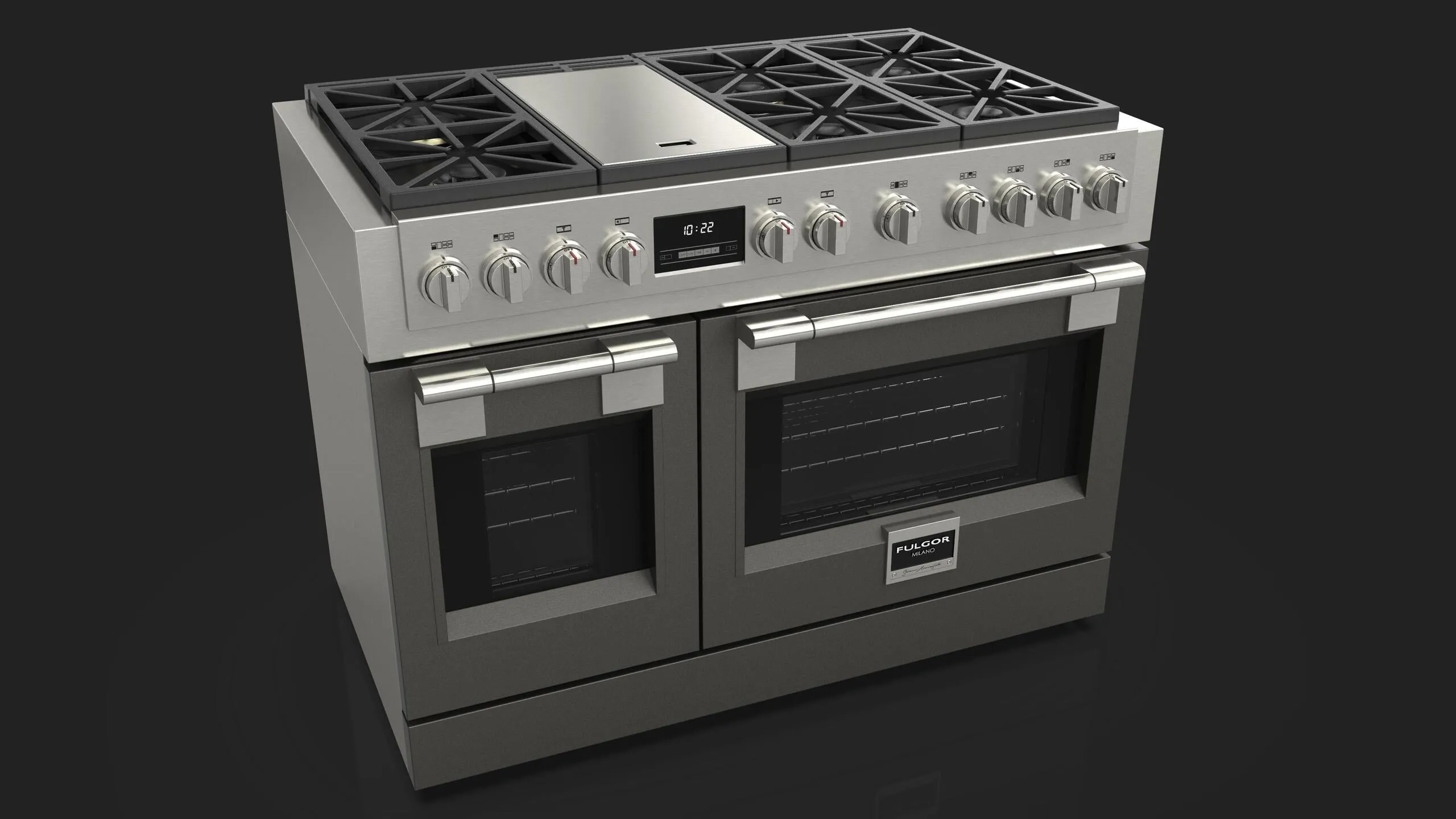 Fulgor Milano PDRKIT48MG 48" Rialto Grey Color Kit Range Accessories drip pans for electric ranges