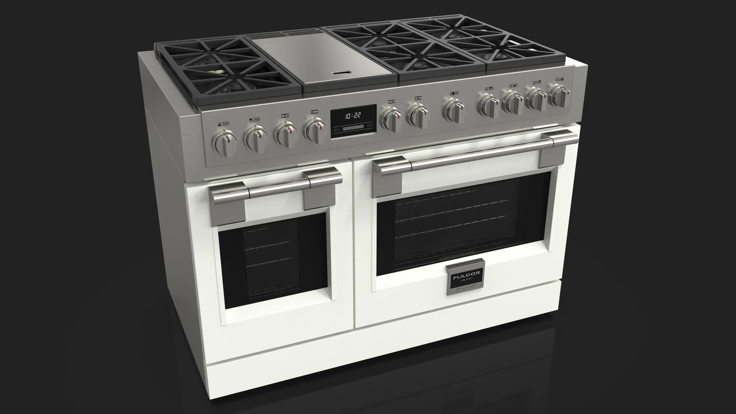 Fulgor Milano PDRKIT48MW 48" Matte White Color Kit Range Accessories drip pans for electric ranges
