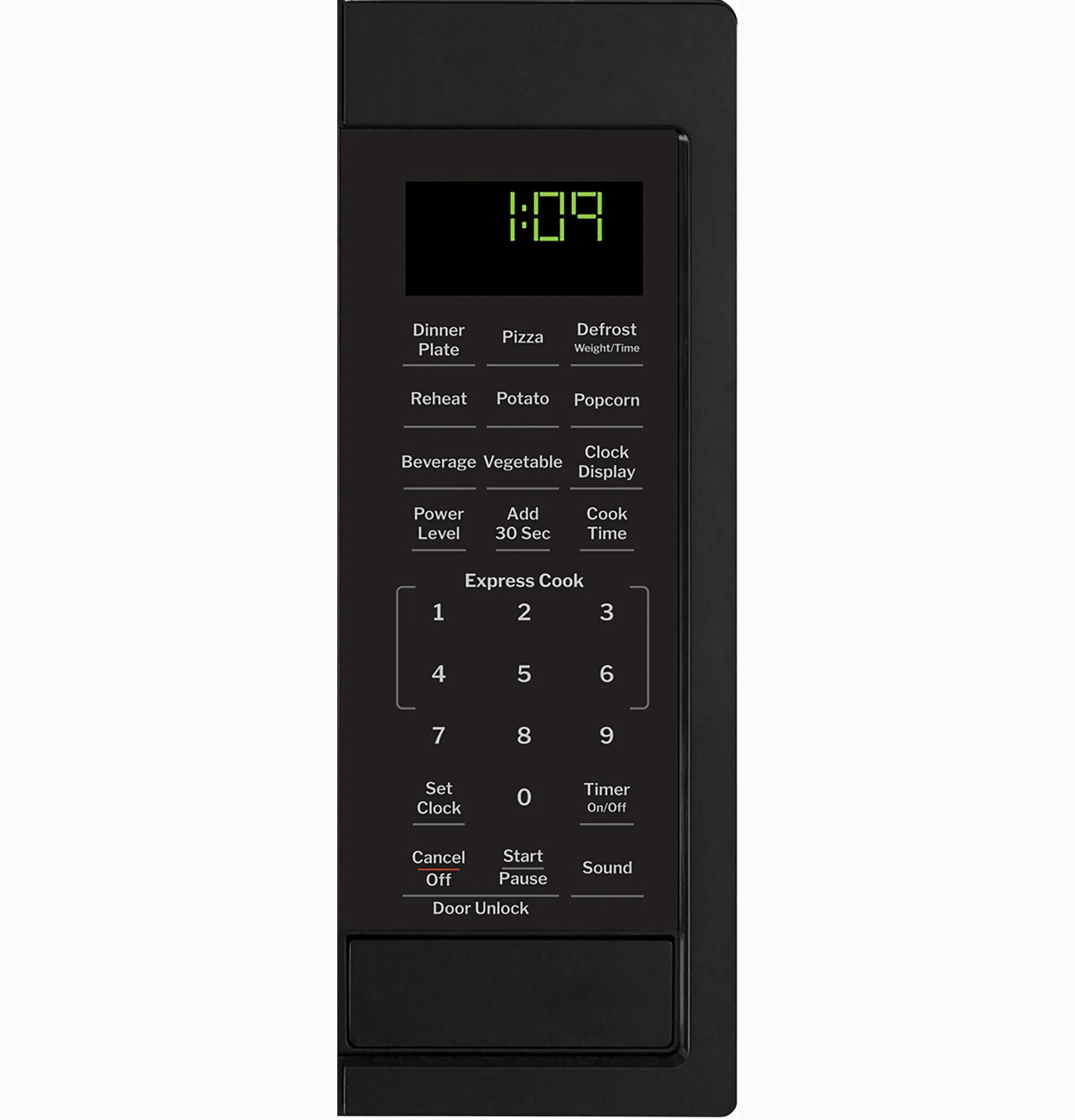 Ge Appliances GCST09N1WBB Ge 0.9 Cu. Ft. Capacity Countertop Microwave Oven