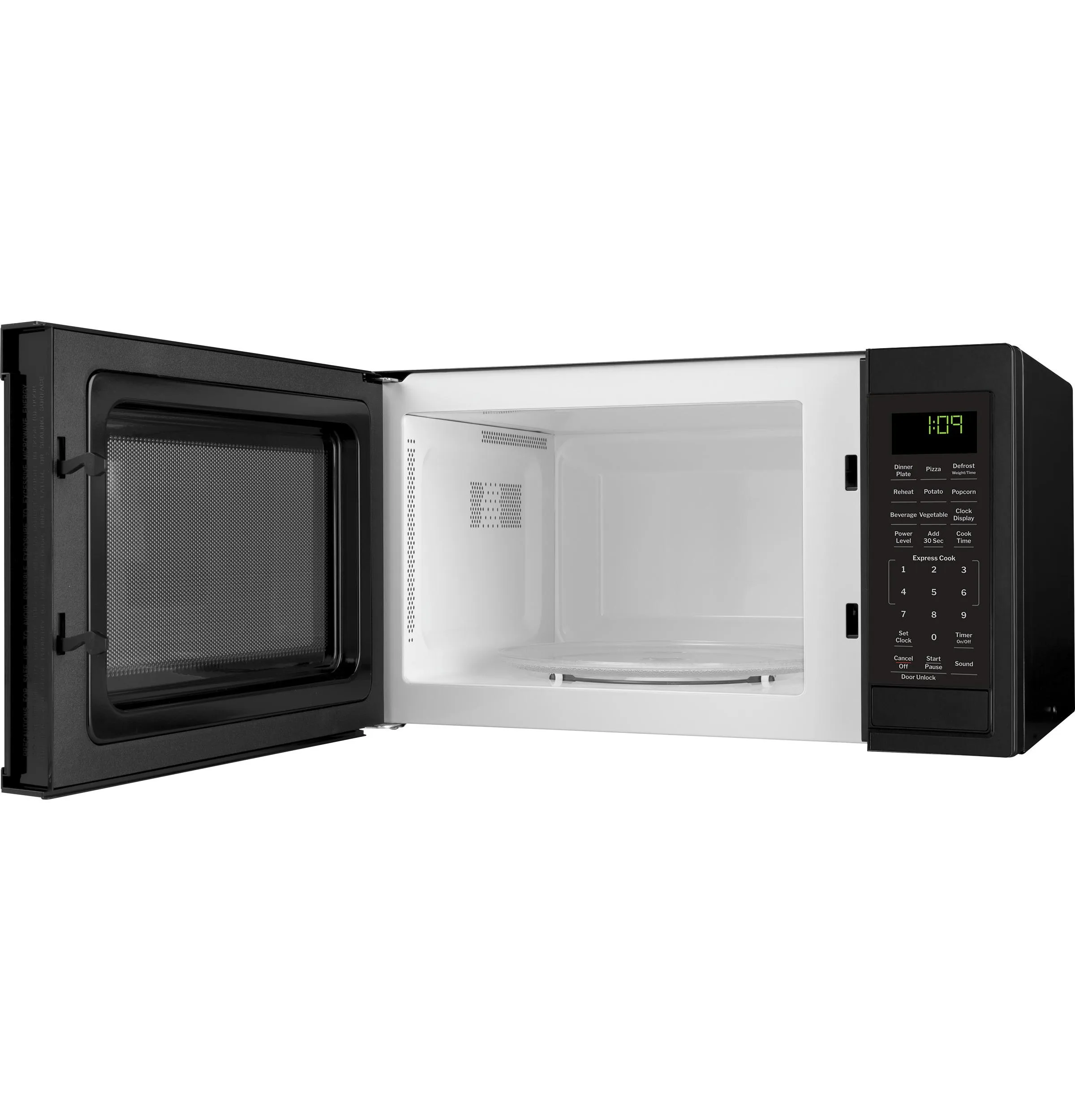 Ge Appliances GCST09N1WBB Ge 0.9 Cu. Ft. Capacity Countertop Microwave Oven