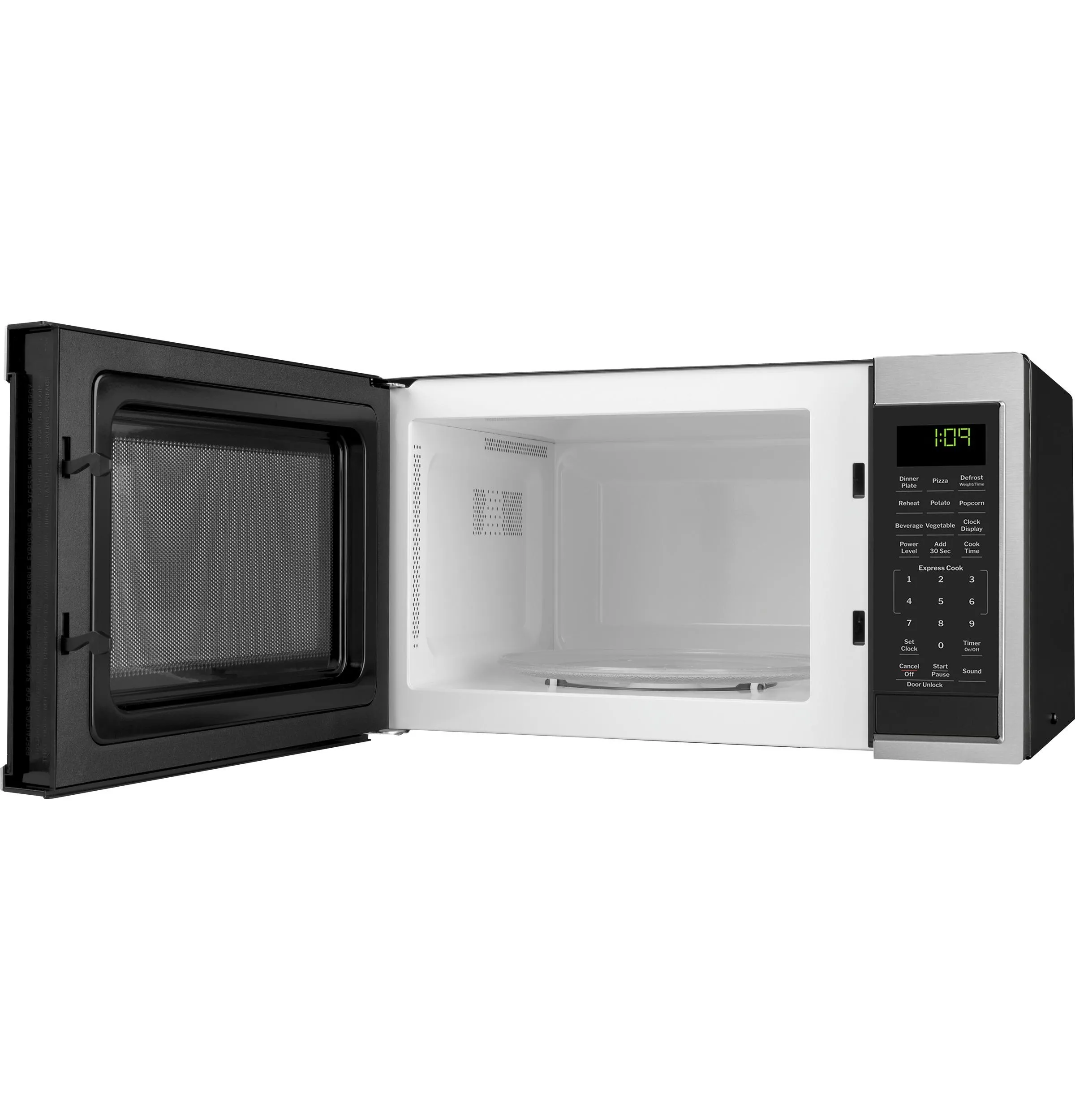 Ge Appliances GCST09N1WSS Ge 0.9 Cu. Ft. Capacity Countertop Microwave Oven