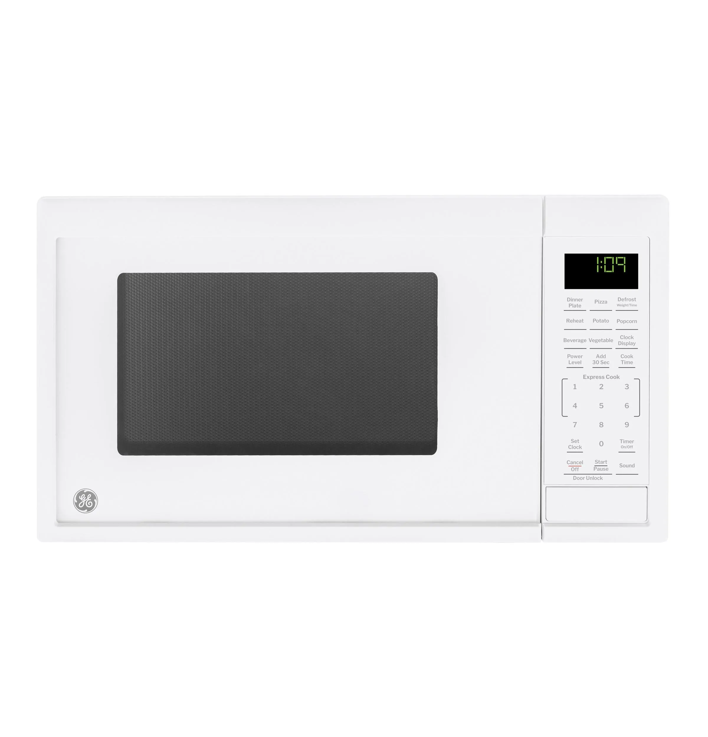Ge Appliances GCST09N1WWW Ge 0.9 Cu. Ft. Capacity Countertop Microwave Oven Microwave Ovens smart sensor microwave oven
