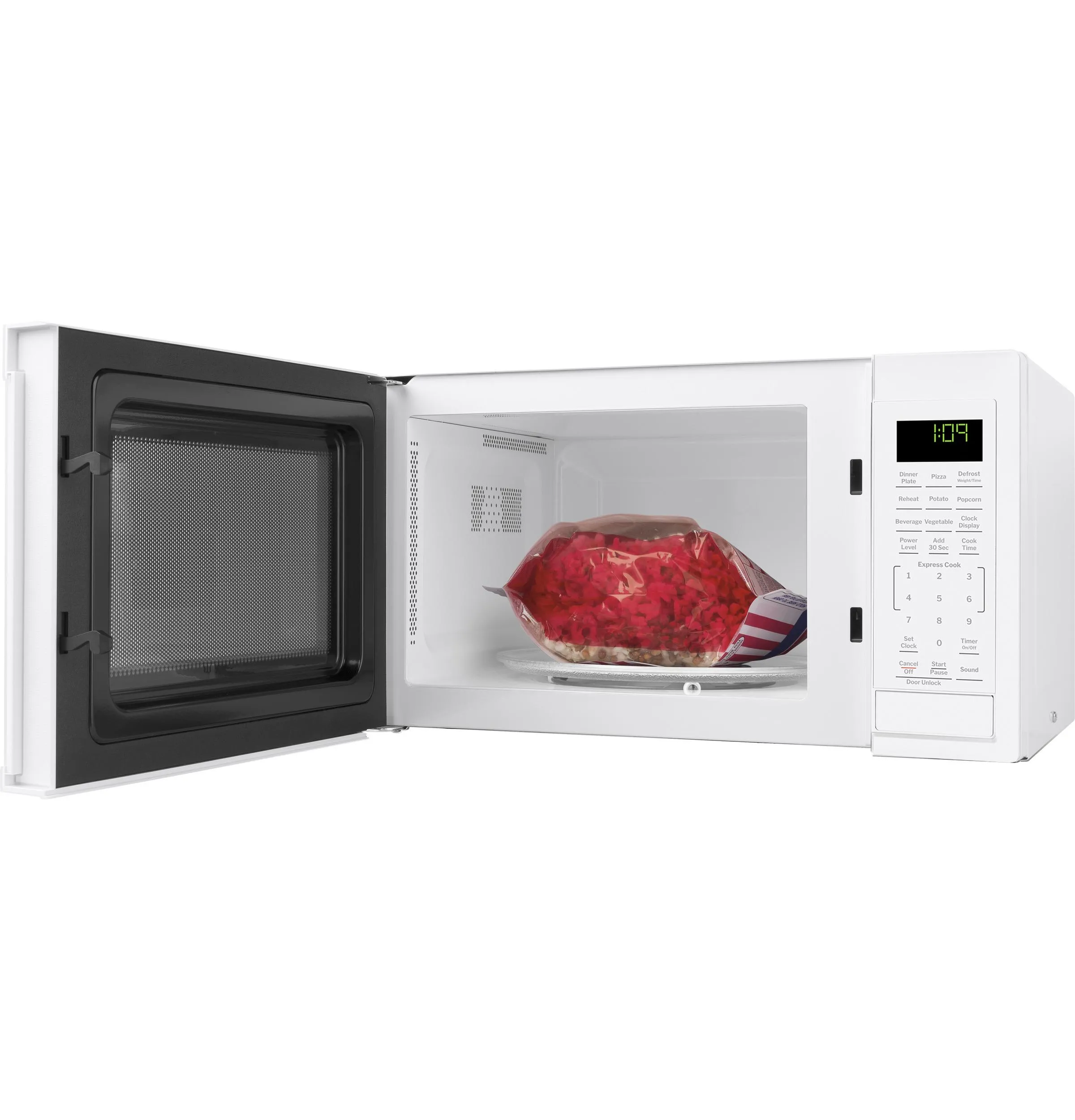 Ge Appliances GCST09N1WWW Ge 0.9 Cu. Ft. Capacity Countertop Microwave Oven