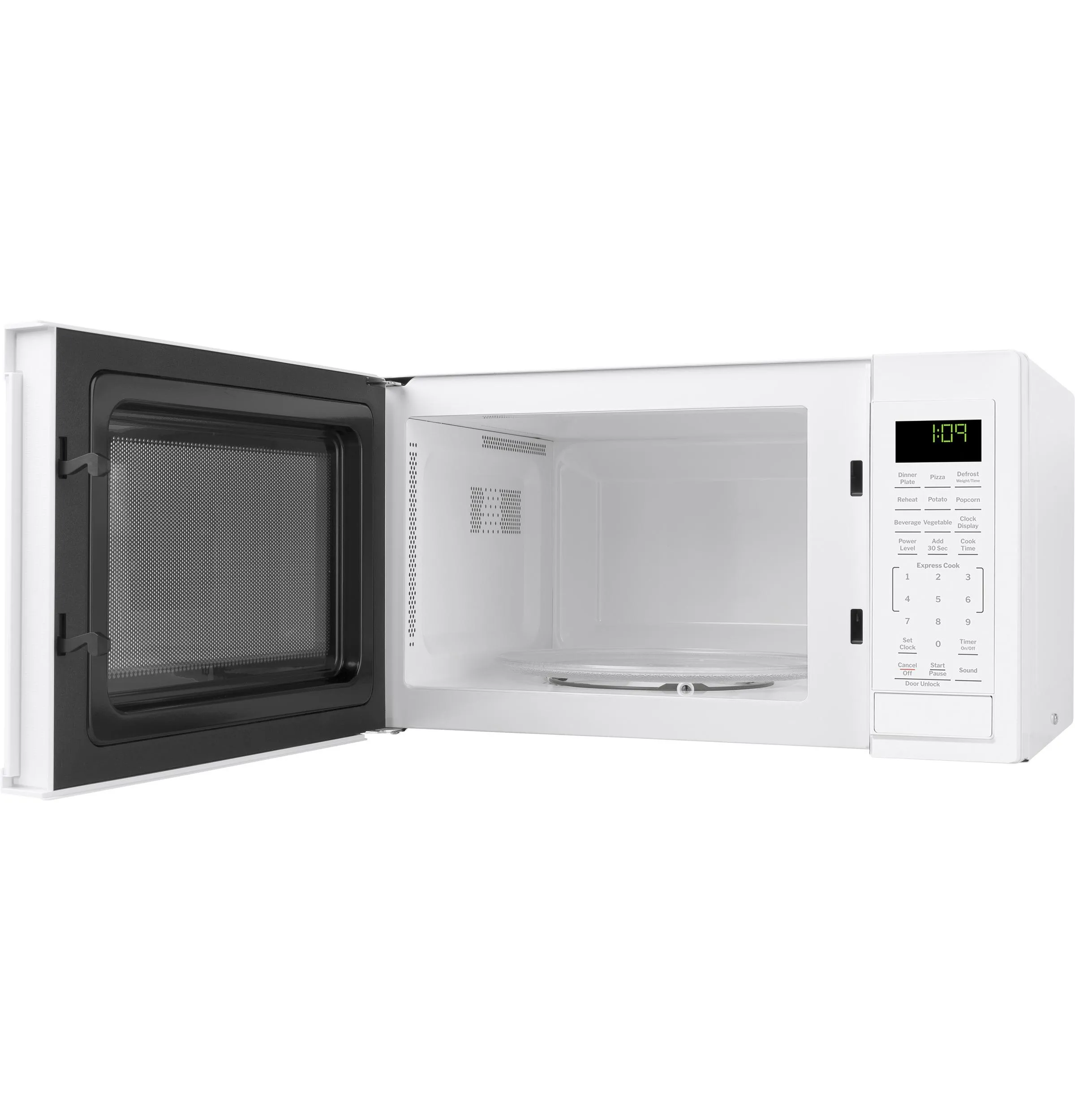 Ge Appliances GCST09N1WWW Ge 0.9 Cu. Ft. Capacity Countertop Microwave Oven