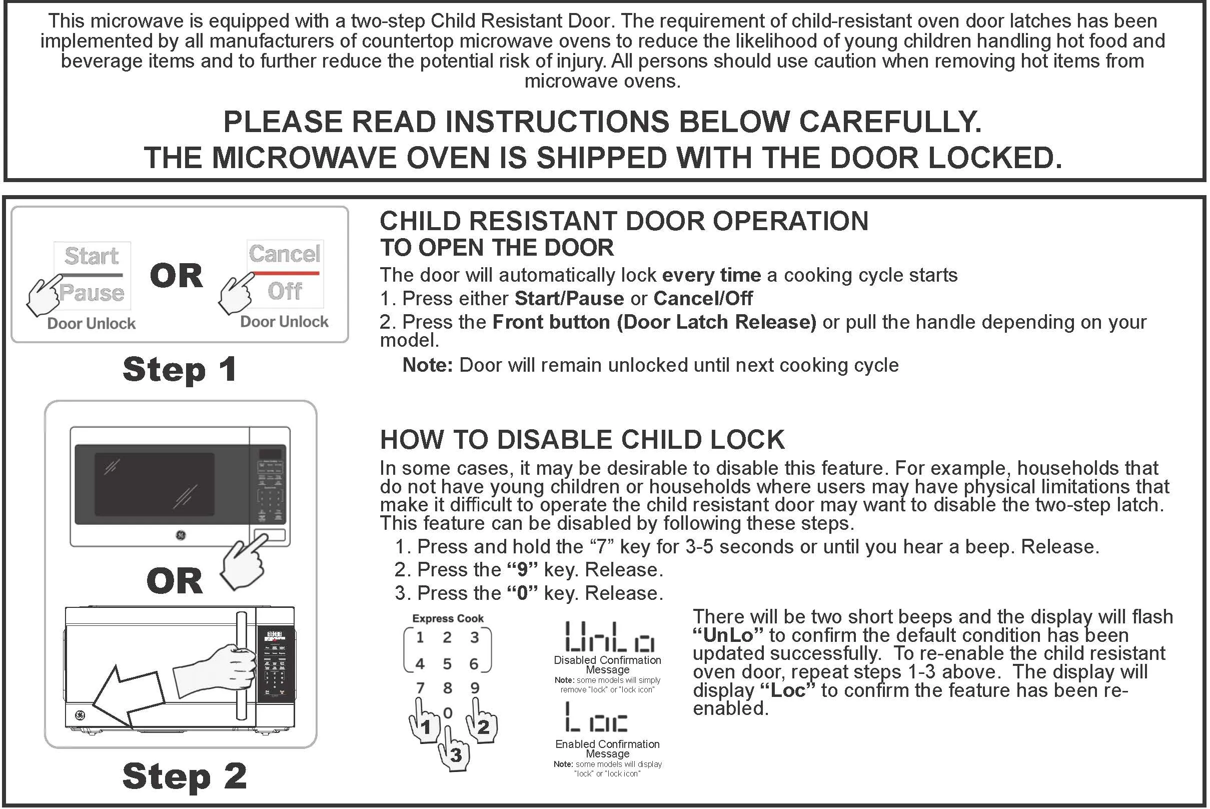 Ge Appliances GCST09N1WWW Ge 0.9 Cu. Ft. Capacity Countertop Microwave Oven