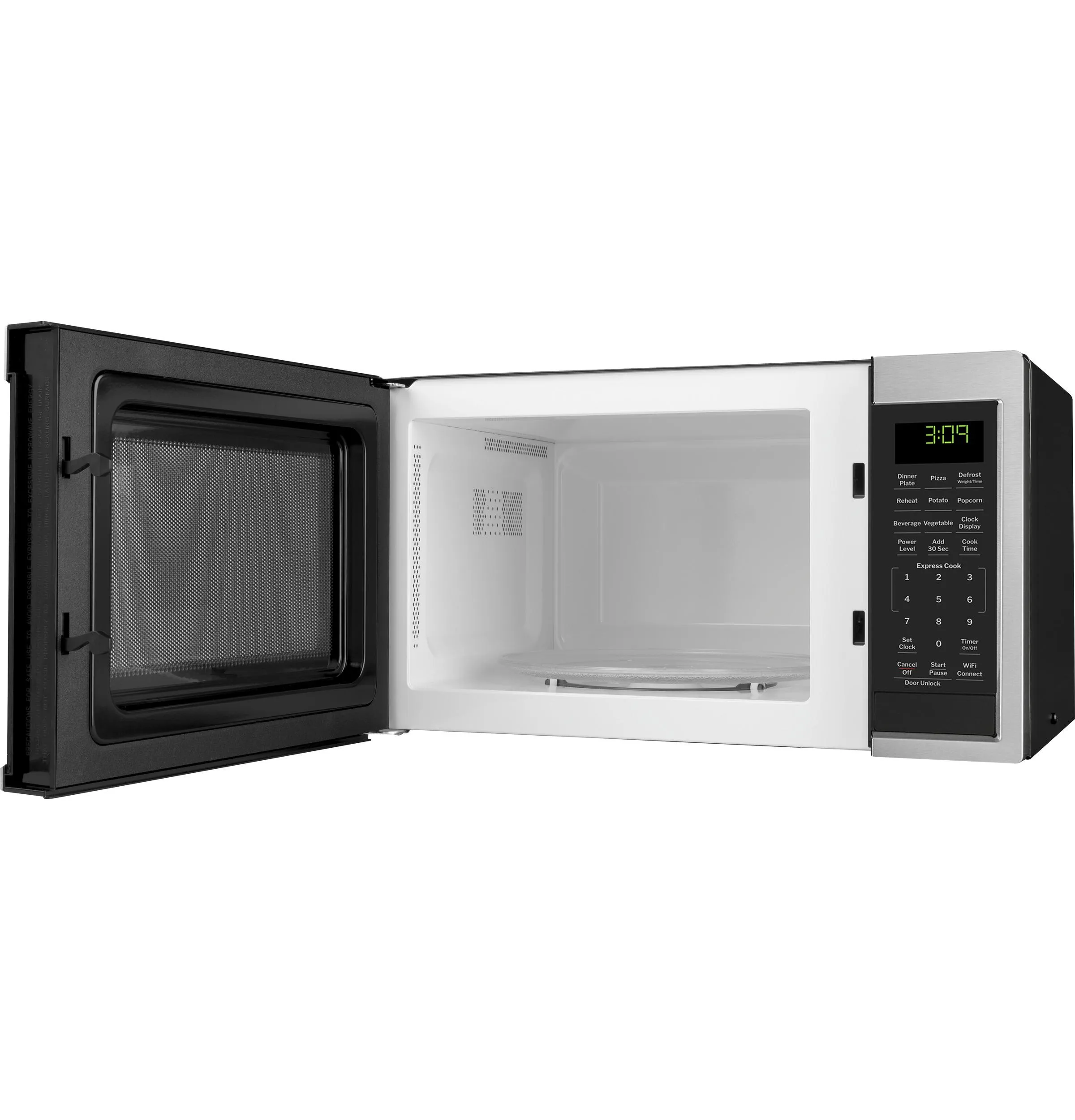 Ge Appliances GCST09U1WSS Ge 0.9 Cu. Ft. Capacity Smart Countertop Microwave Oven With Scan-To-Cook Technology