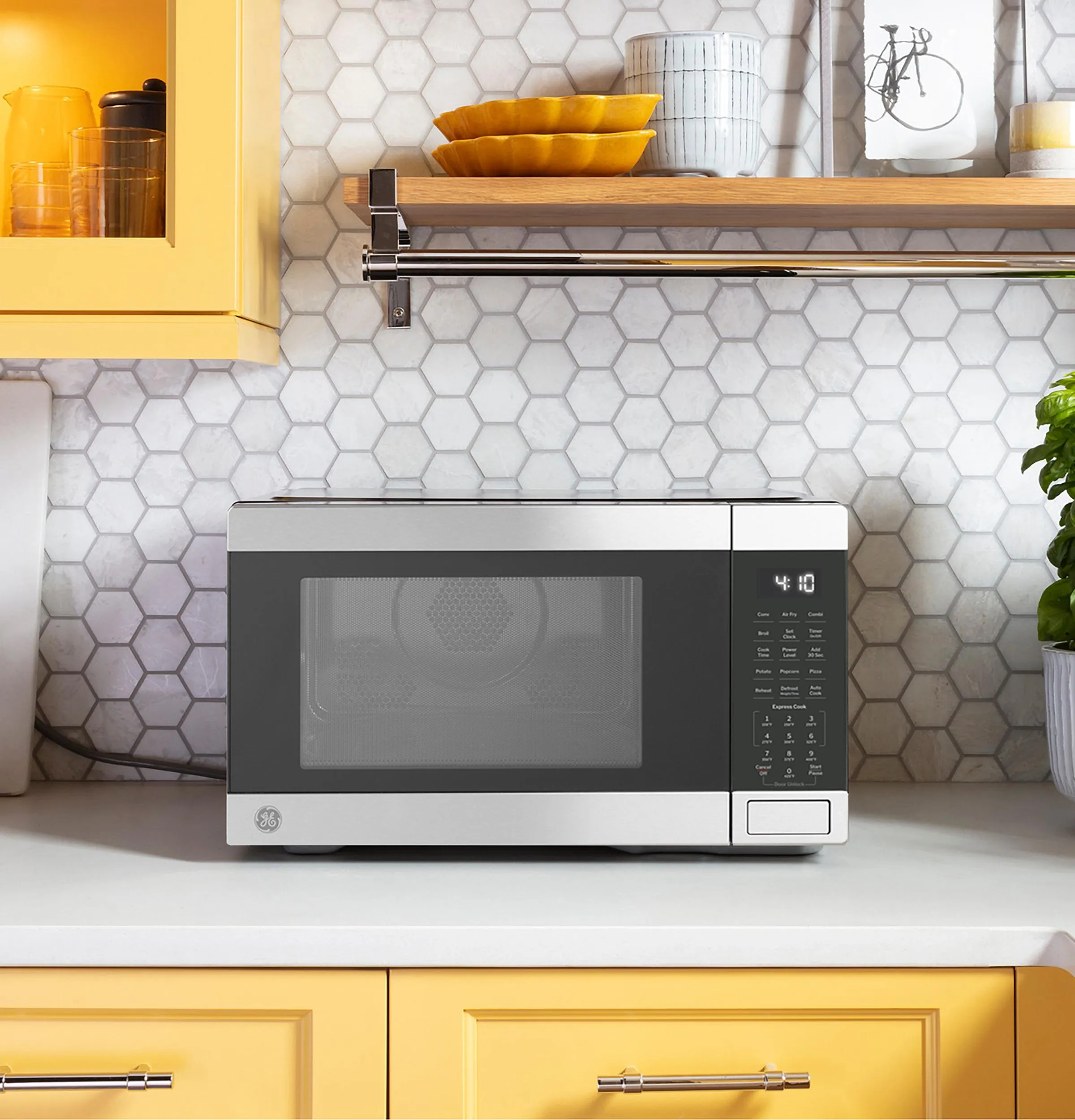 Ge Appliances GCST10A1WSS Ge 1.0 Cu. Ft. Capacity Countertop Convection Microwave Oven With Air Fry