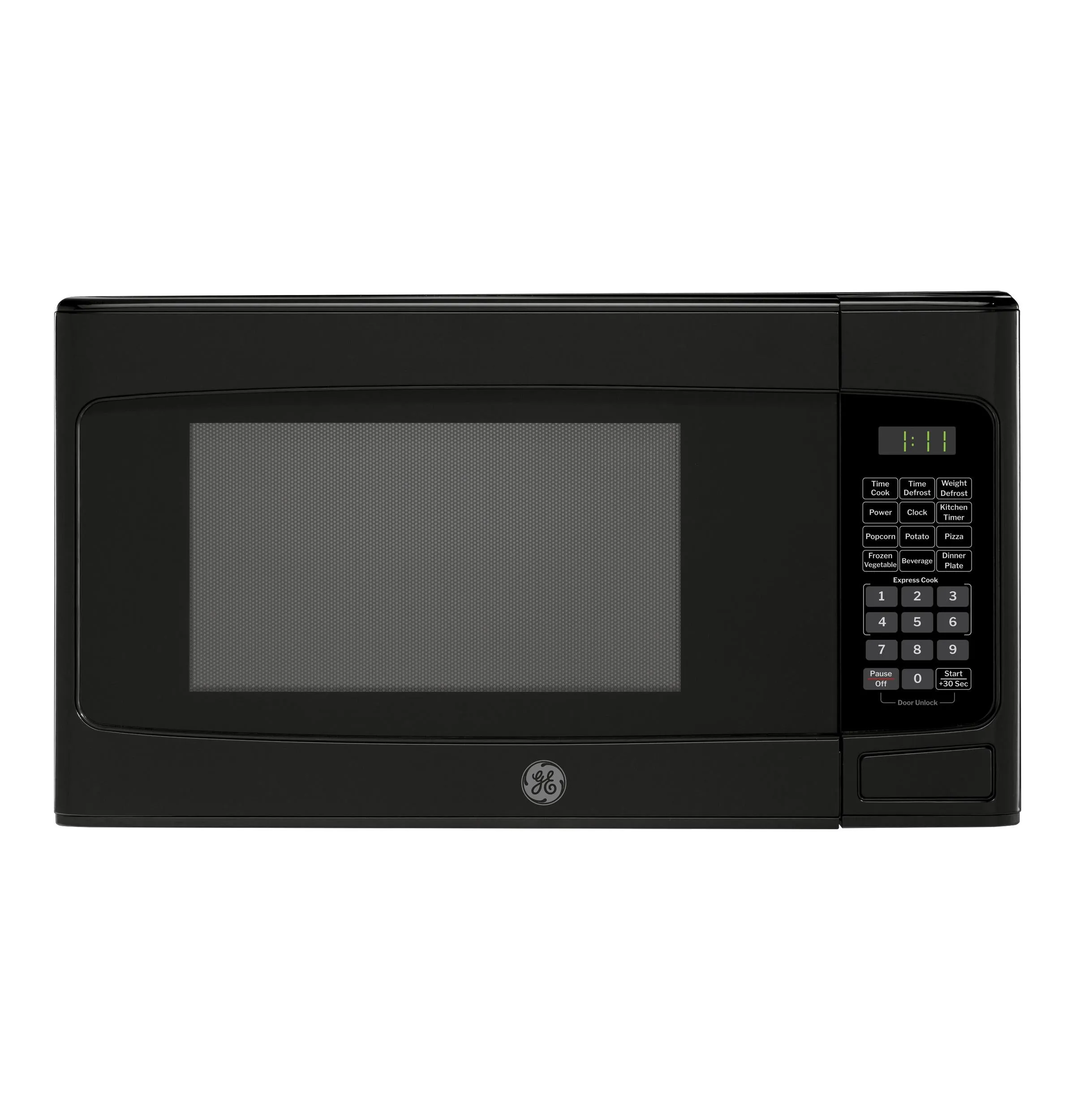 Ge Appliances GCST11N1WBB Ge 1.1 Cu. Ft. Capacity Countertop Microwave Oven Microwave Ovens smart sensor microwave oven