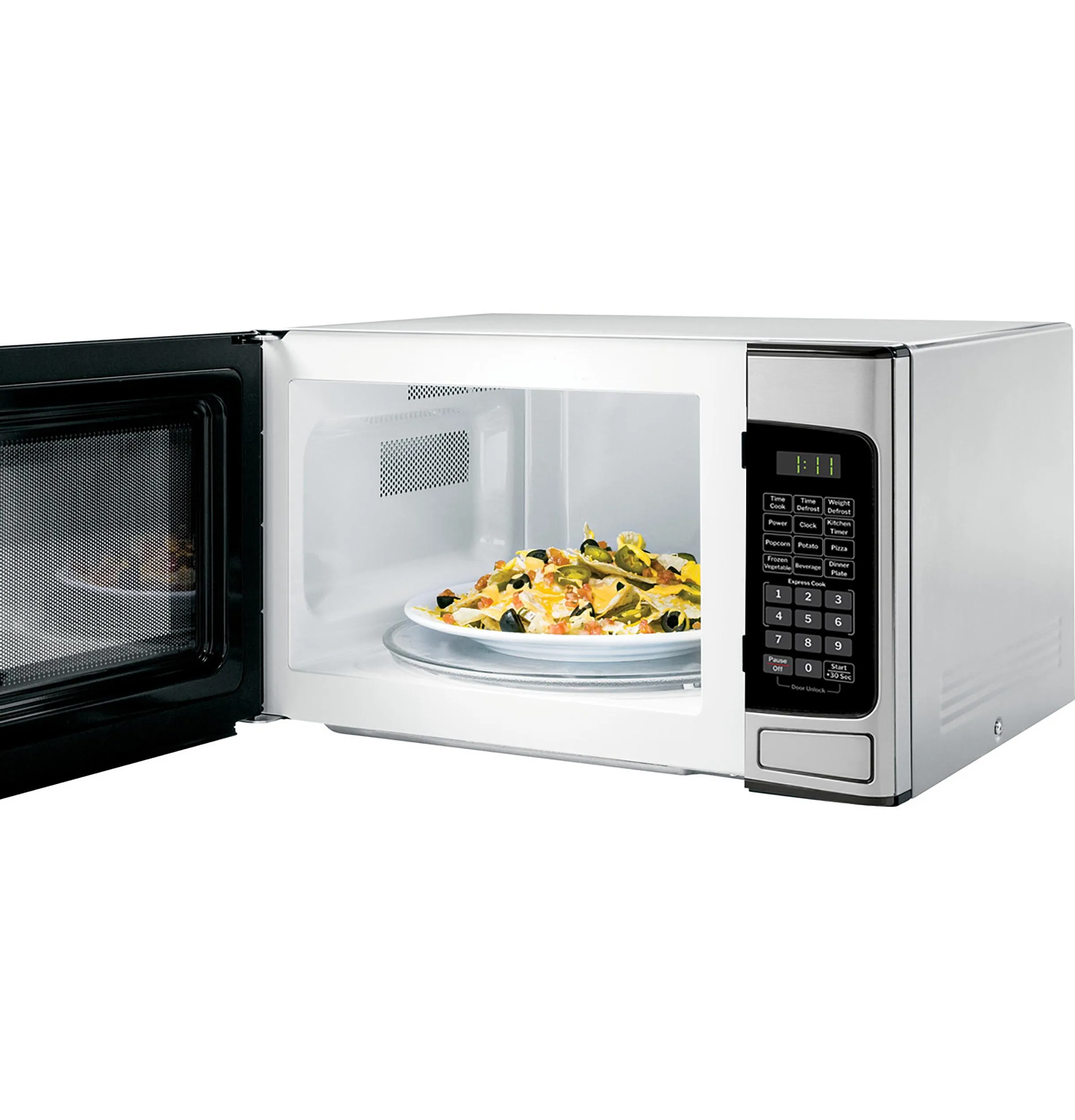 Ge Appliances GCST11N1WSS Ge 1.1 Cu. Ft. Capacity Countertop Microwave Oven