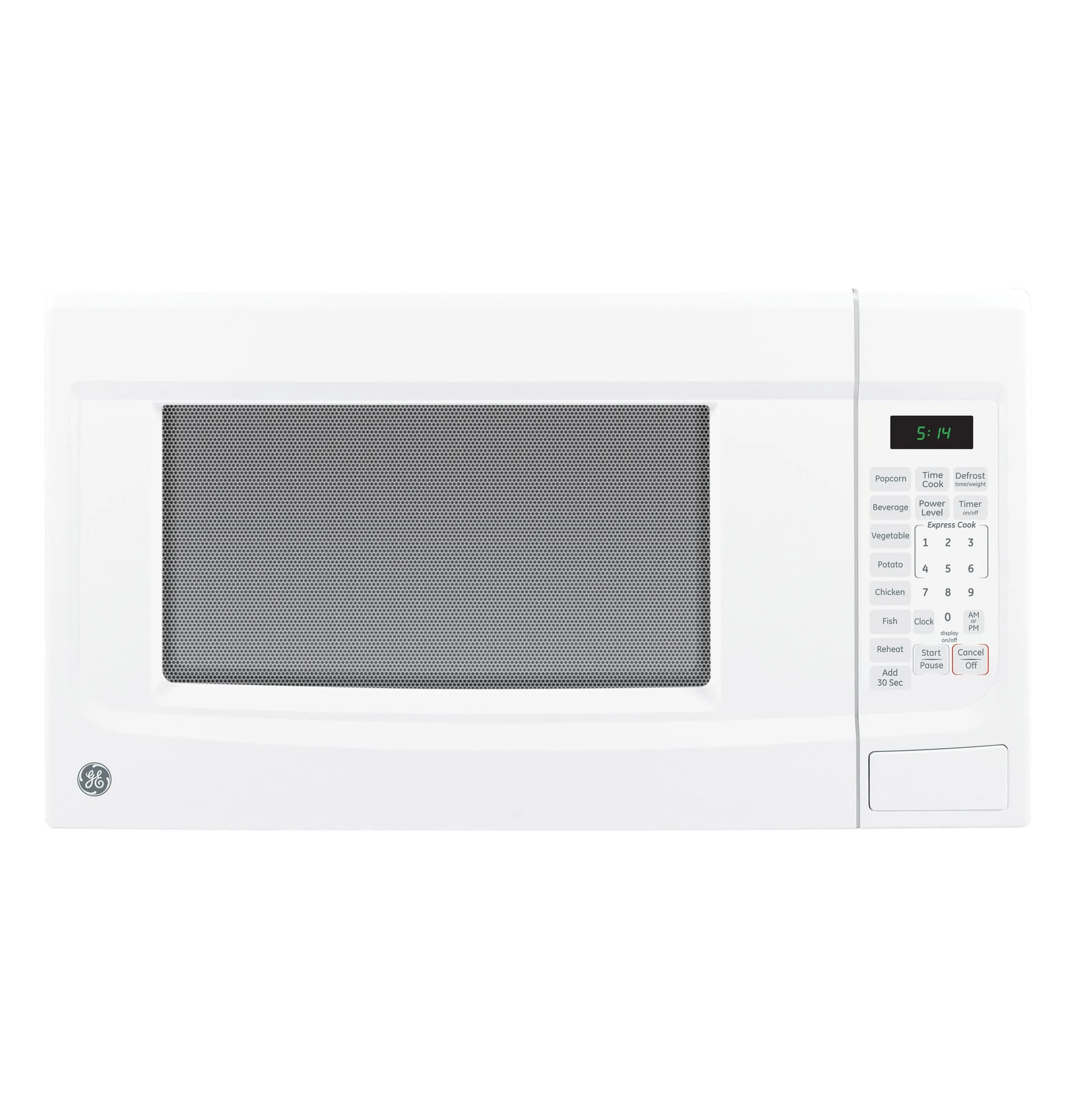 Ge Appliances GCST14S1WWW Ge 1.4 Cu. Ft. Countertop Microwave Oven Microwave Ovens smart sensor microwave oven