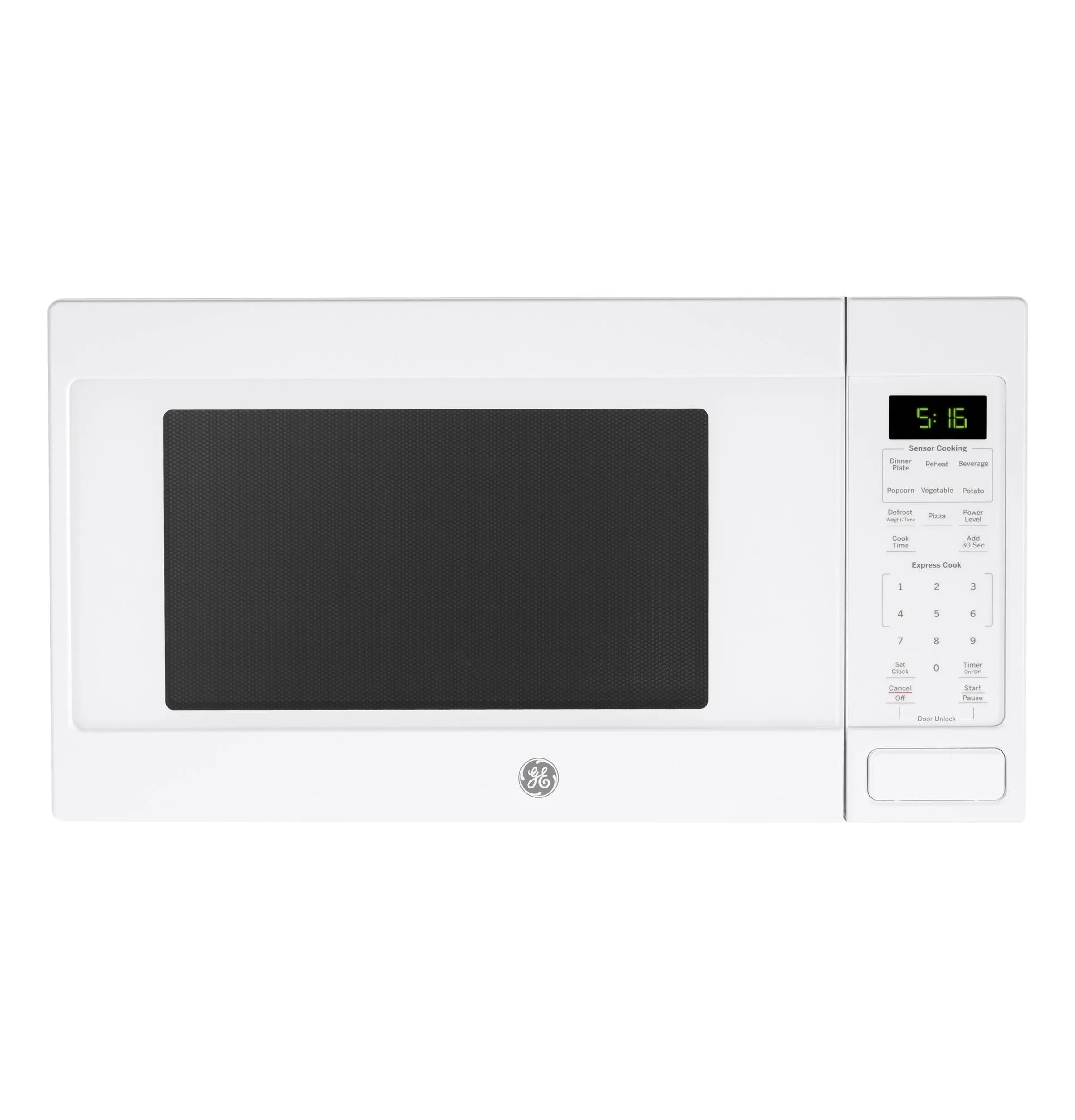 Ge Appliances GCST16S1WWW Ge 1.6 Cu. Ft. Countertop Microwave Oven Countertop Microwaves compact countertop microwave oven