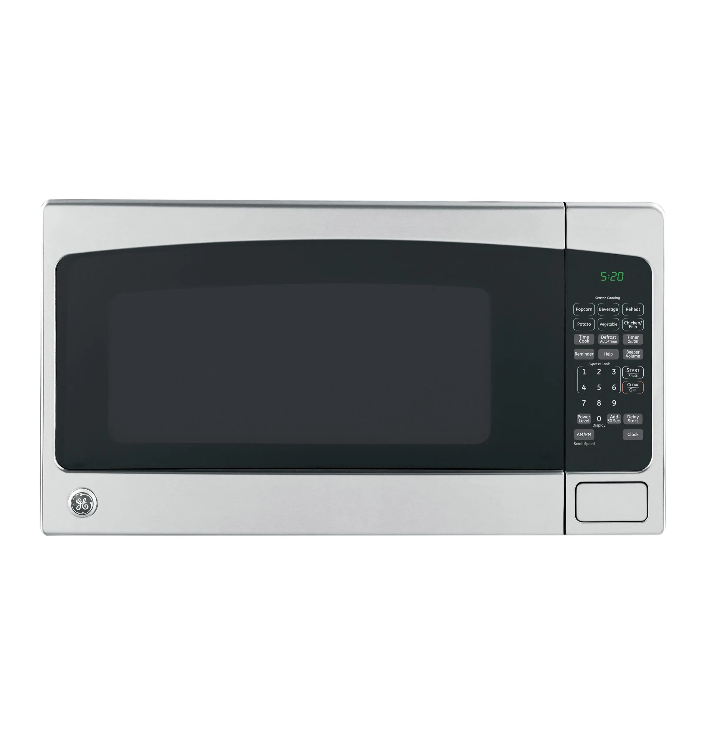 Ge Appliances GCST20S1WSS Ge 2.0 Cu. Ft. Capacity Countertop Microwave Oven Microwave Ovens smart sensor microwave oven