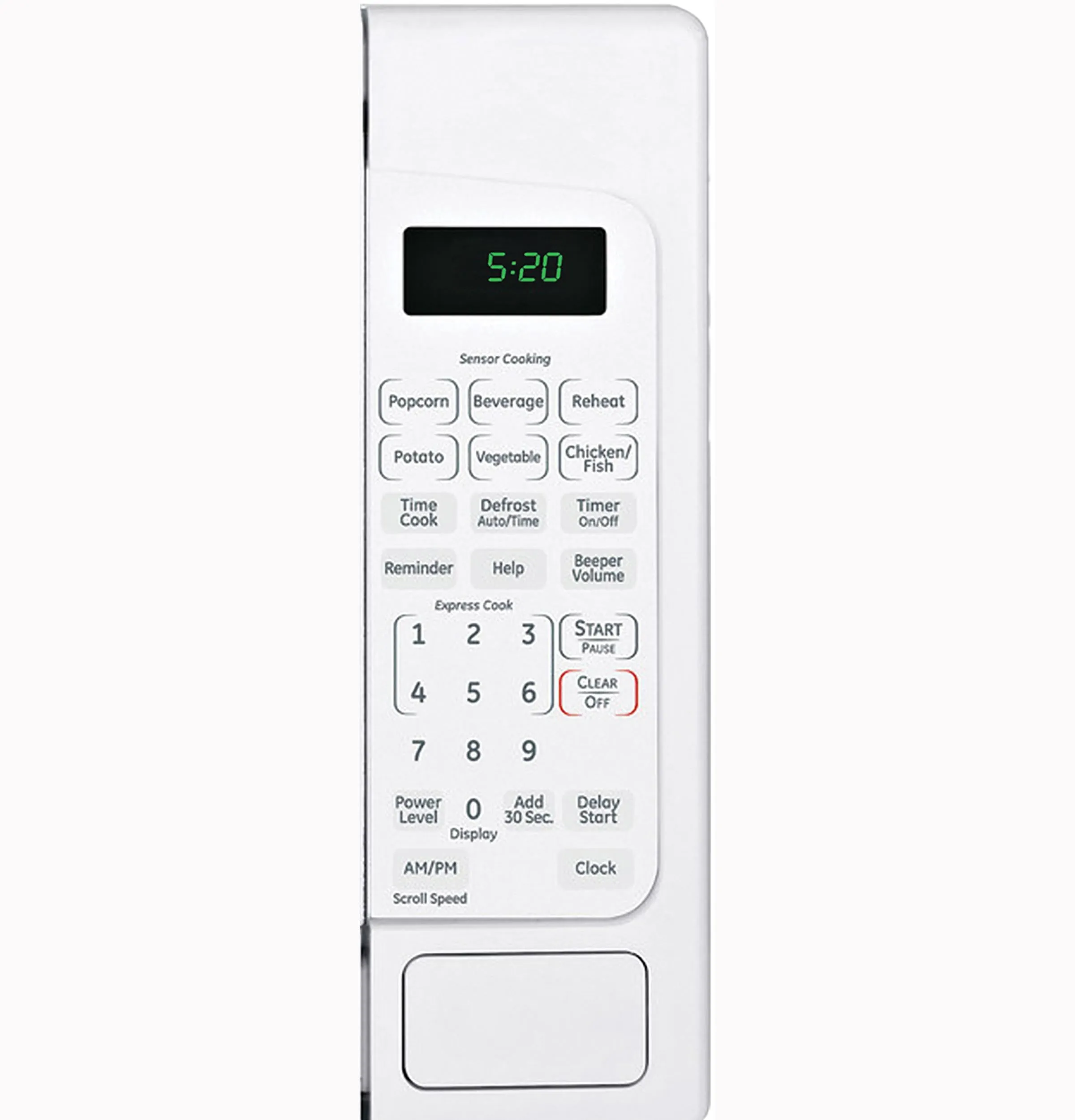 Ge Appliances GCST20S1WWW Ge 2.0 Cu. Ft. Capacity Countertop Microwave Oven