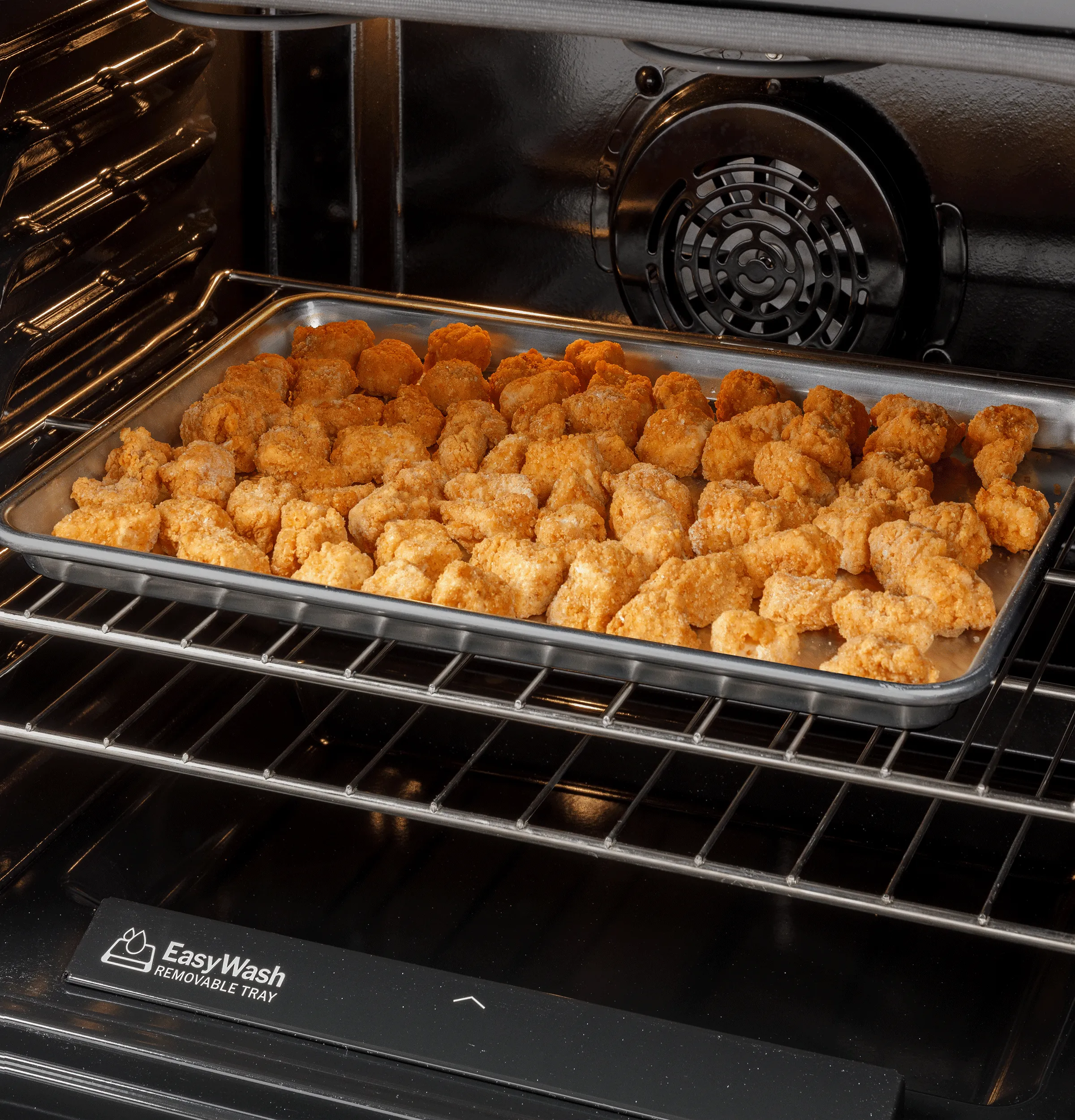 Ge Appliances GGF600AVWW Ge? 30" Free-Standing Gas Convection Range With No Preheat Air Fry And Easywash&#8482; Oven Tray