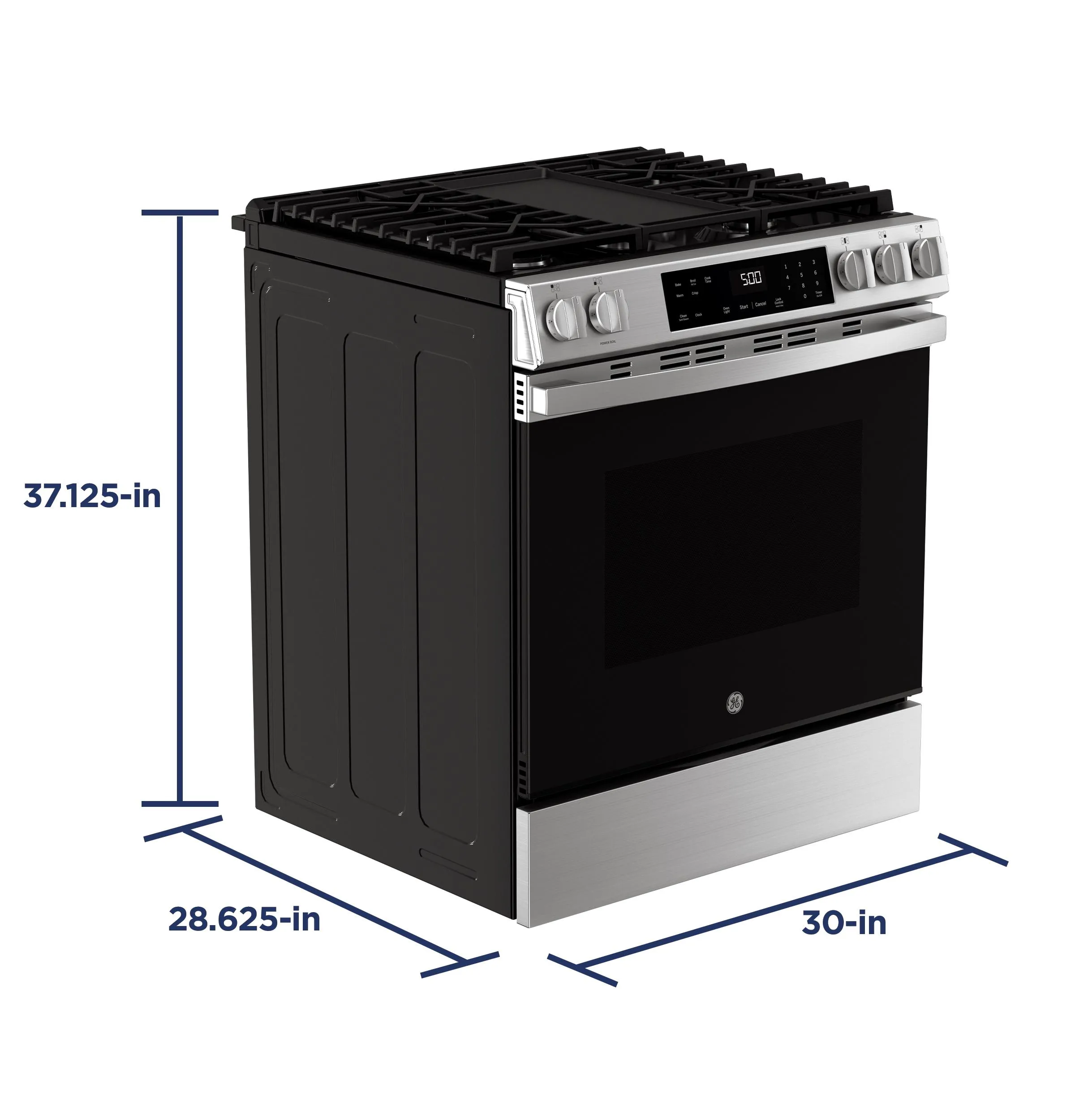 Ge Appliances GGS500PVSS Ge 30" Slide-In Front-Control Gas Range With Crisp Mode